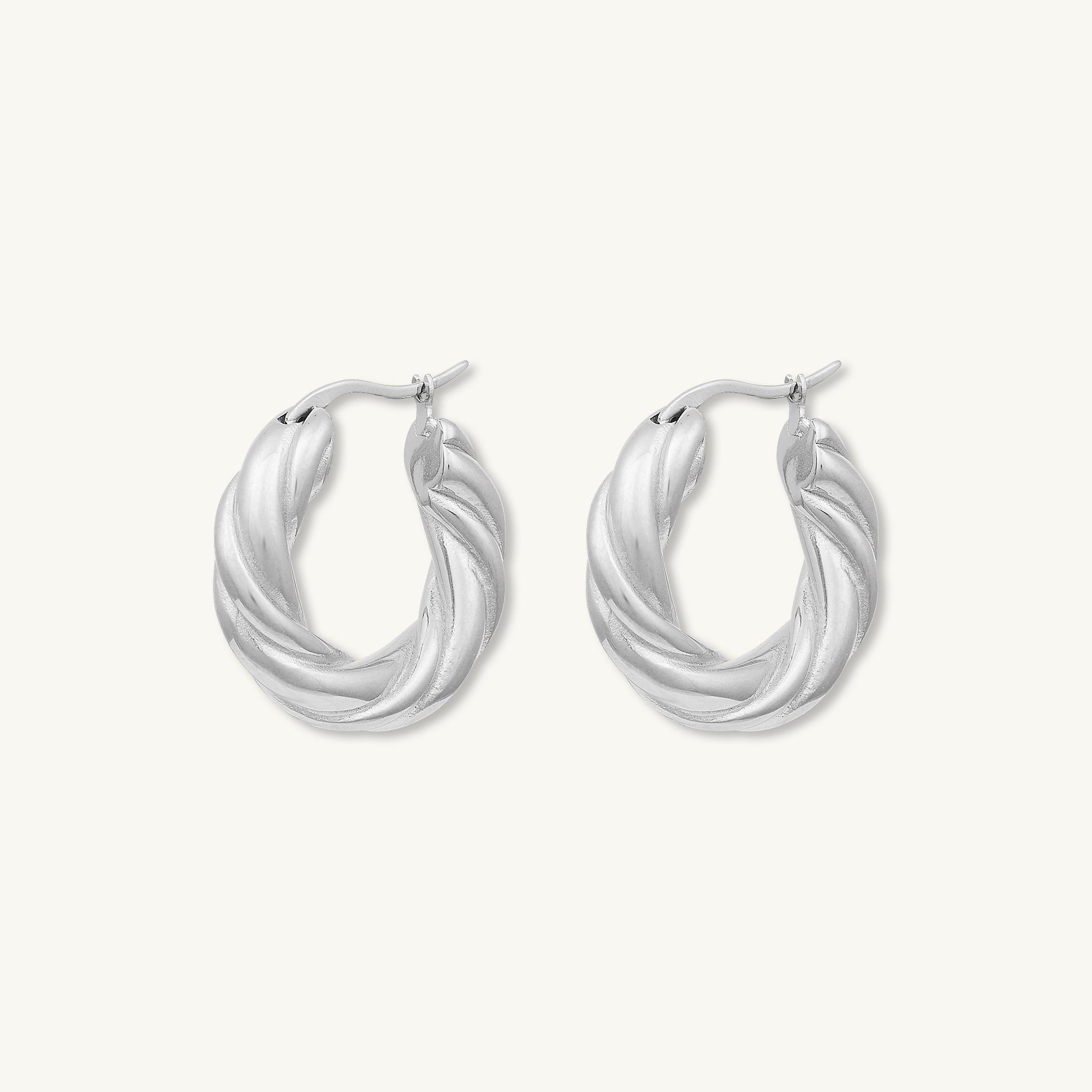 Amalia Twist Hoop Earrings