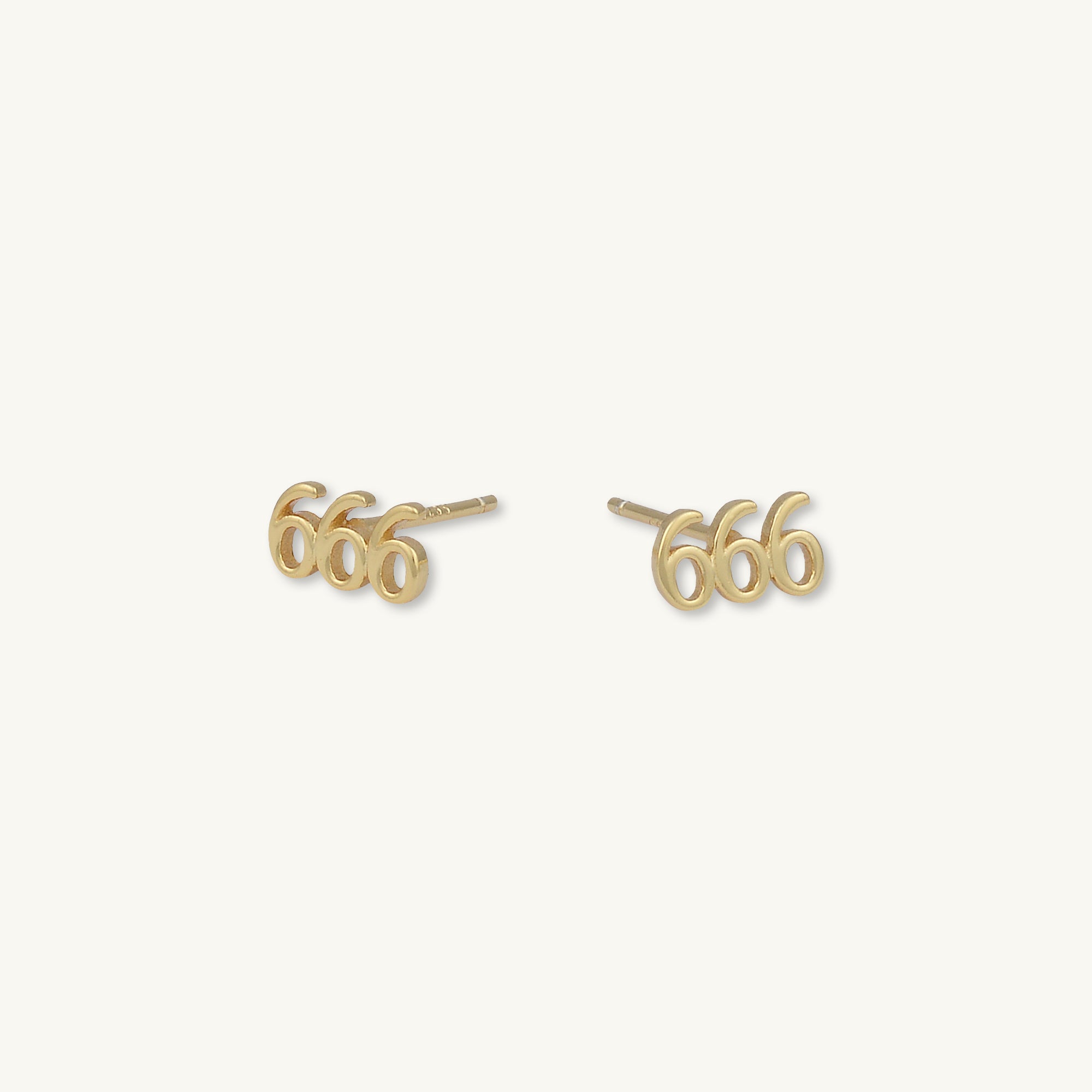 666 Angel Number Earrings