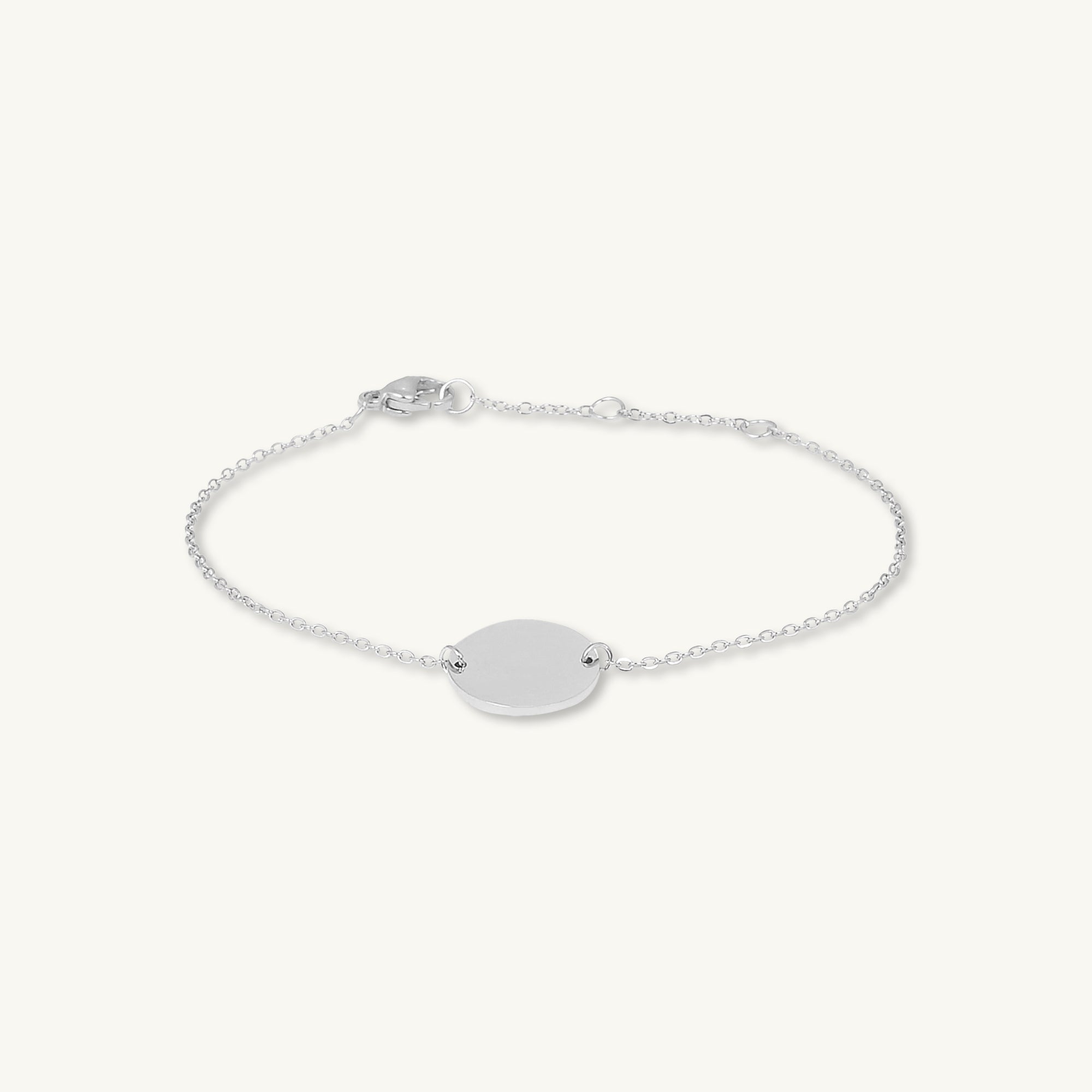 Medallion Disc Engraved Personalised Bracelet