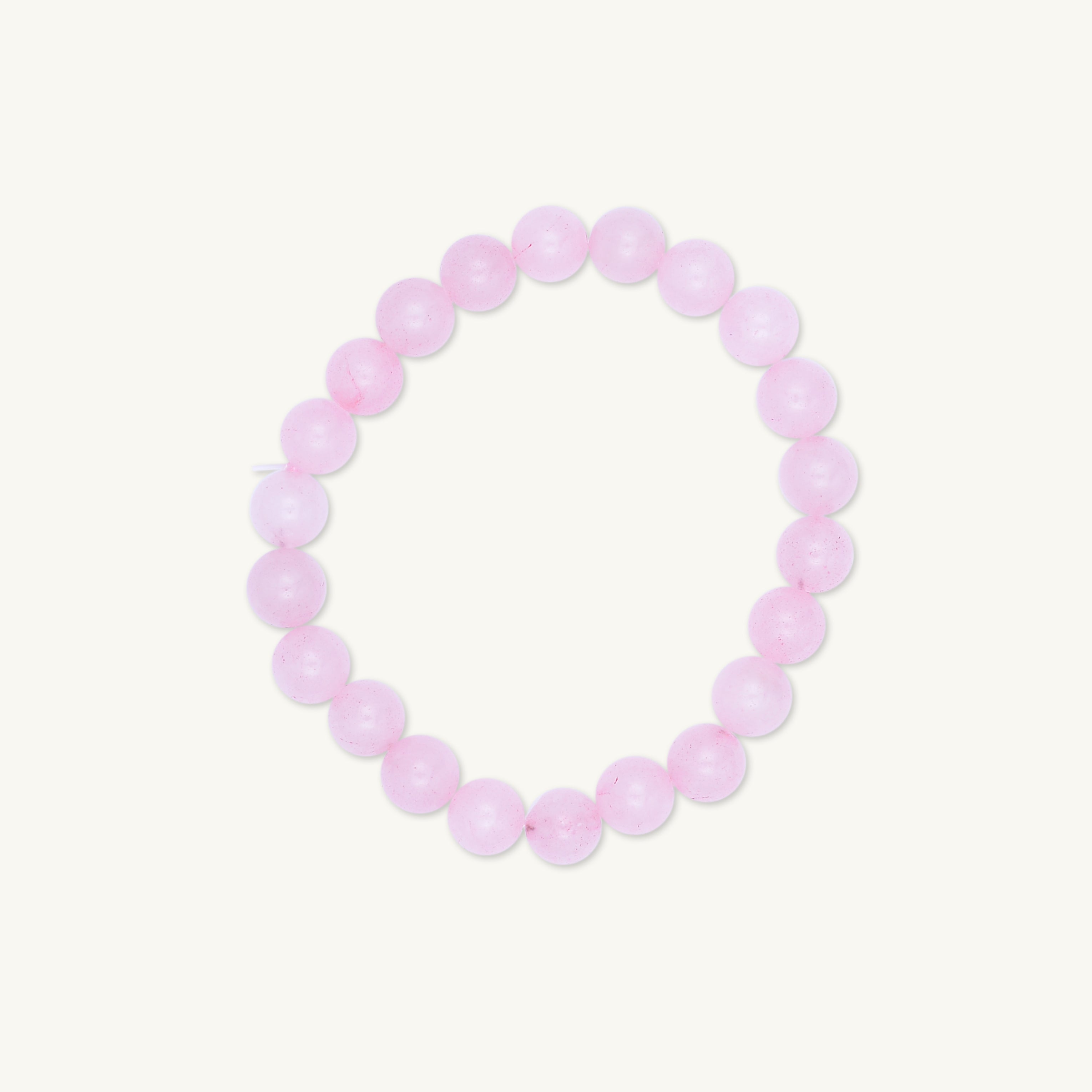 Pink Quartz Crystal Gemstone Bracelet