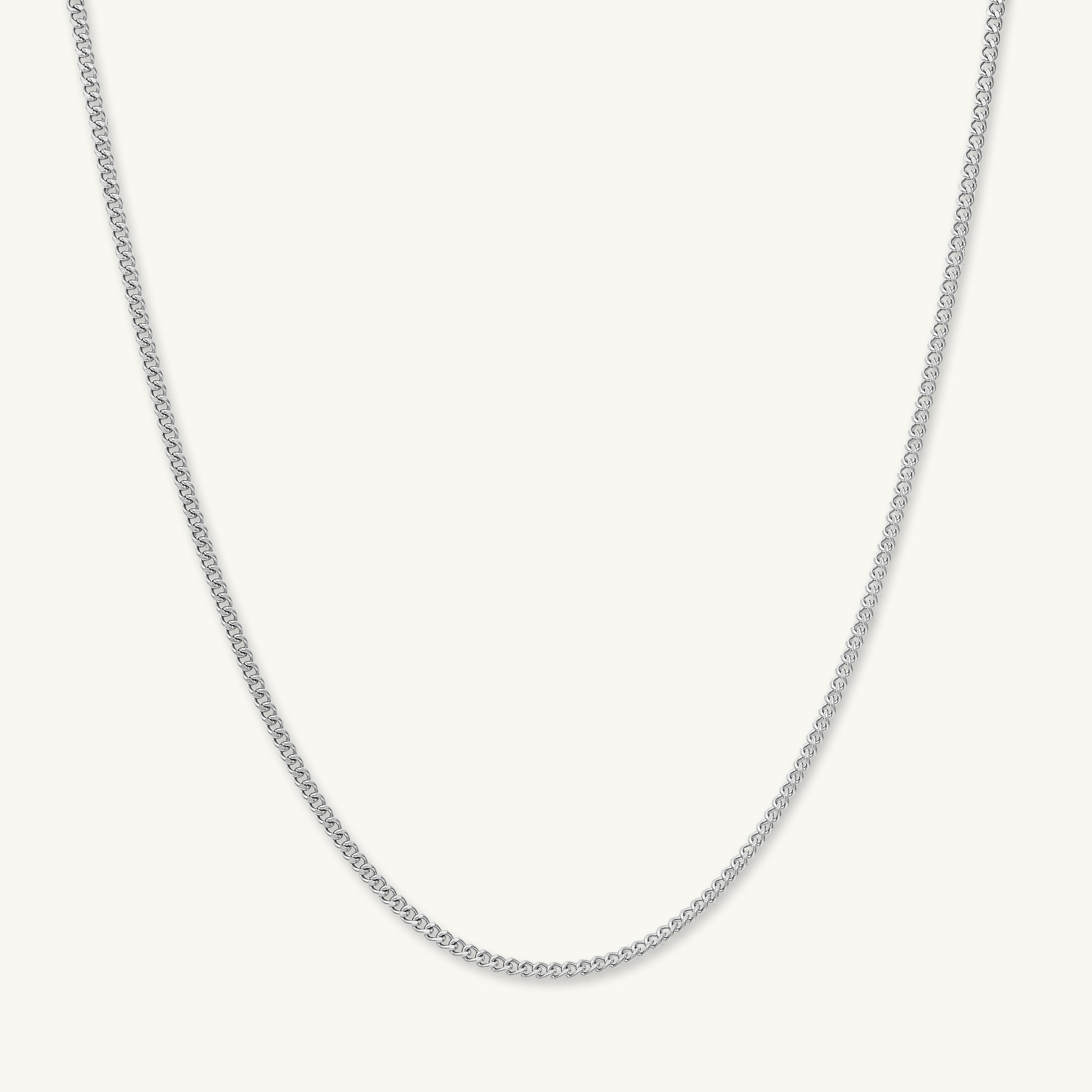 2mm Cuban Chain Necklace