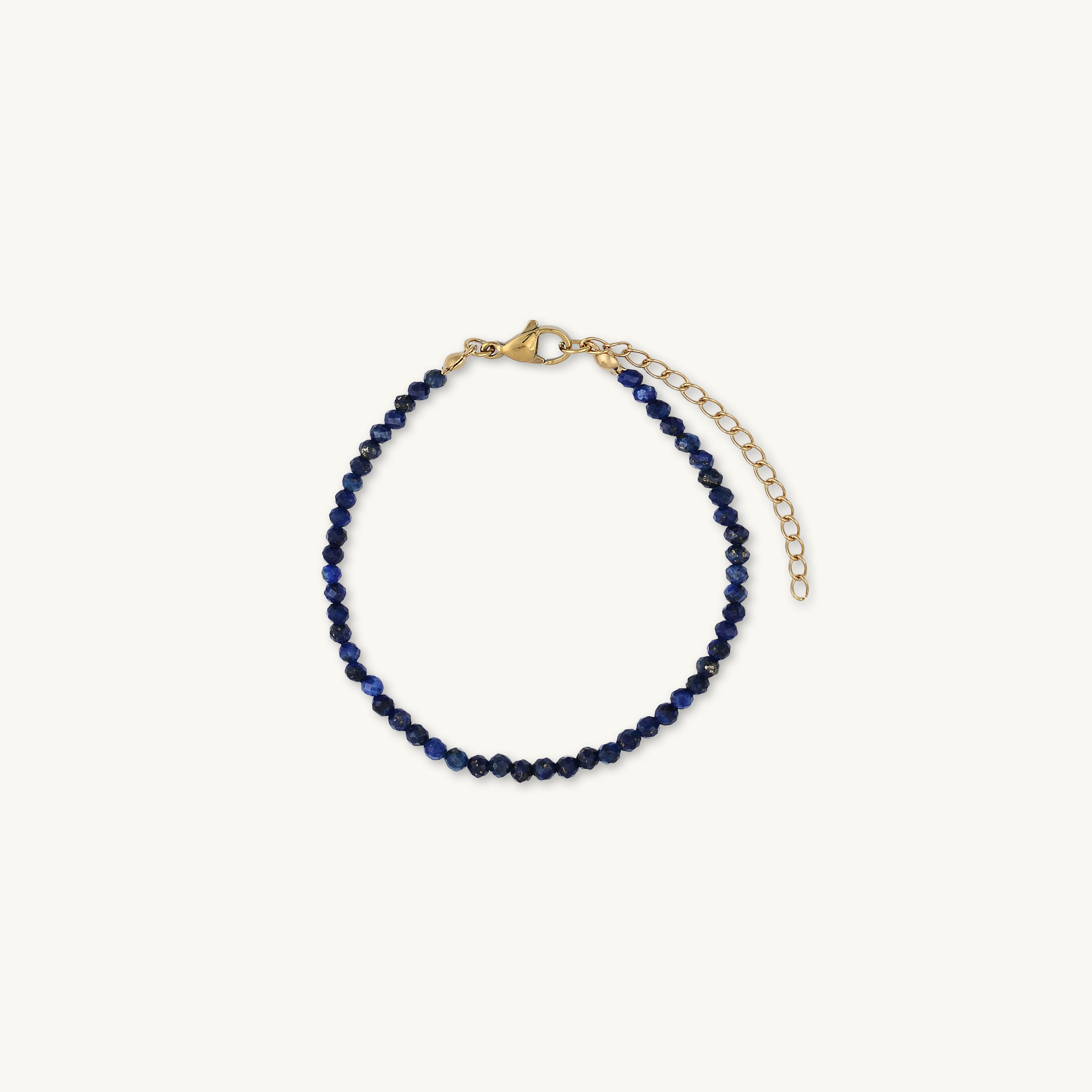 Lapis Lazuli Crystal Beaded Bracelet