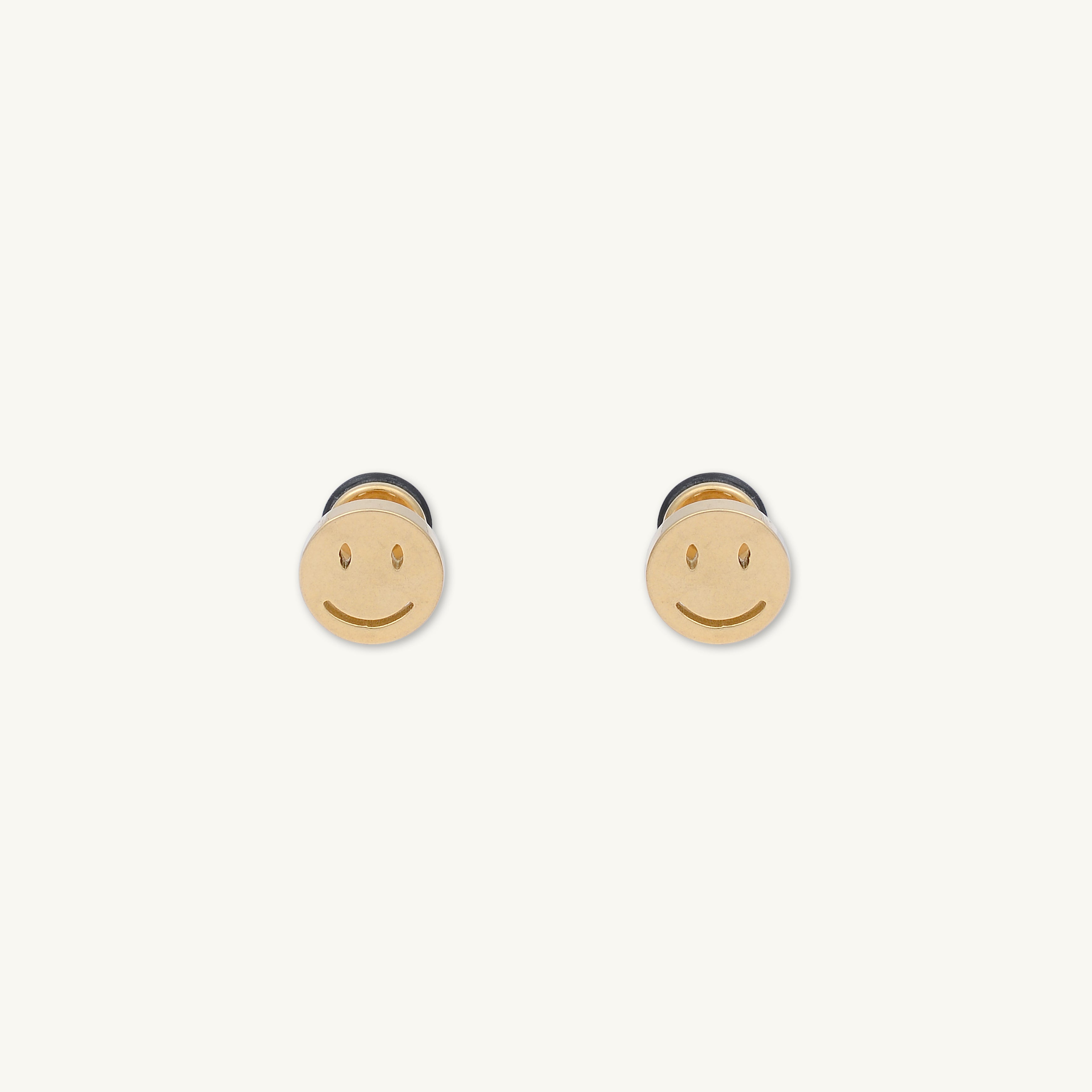 Unisex Smiley Face Stud Earrings