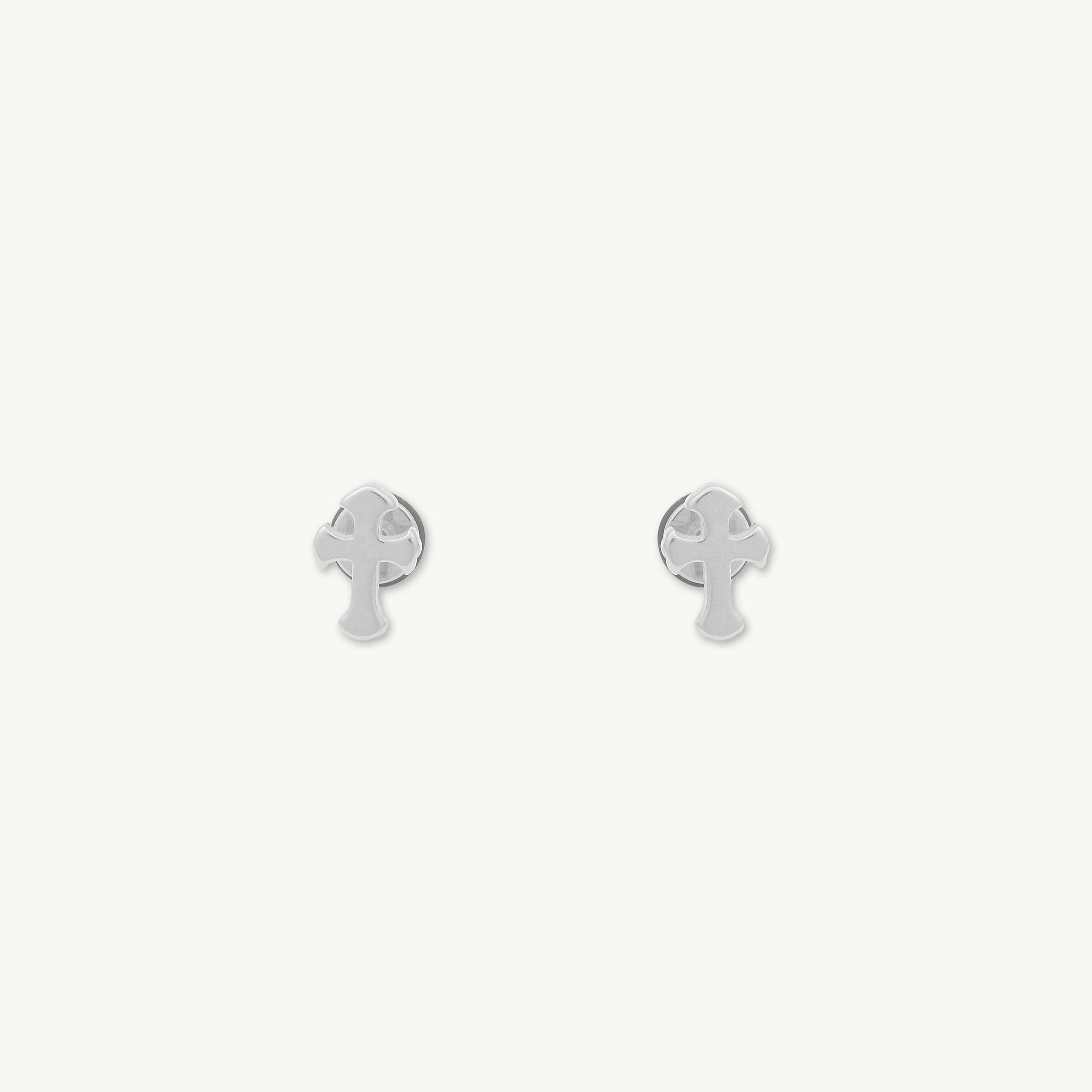 Unisex Cross Stud Earrings