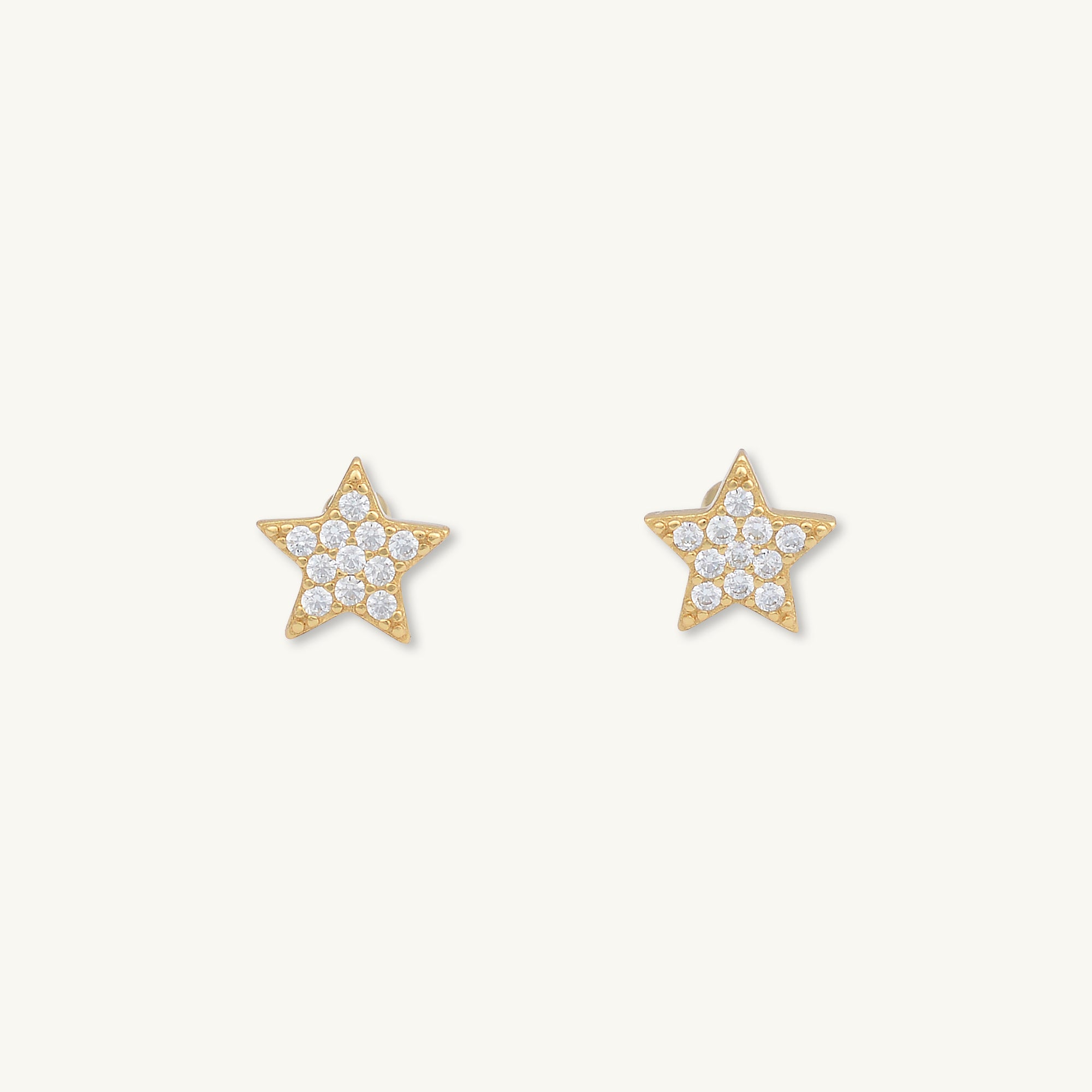 Star Sapphire Barbell Stud Cartilage Earrings