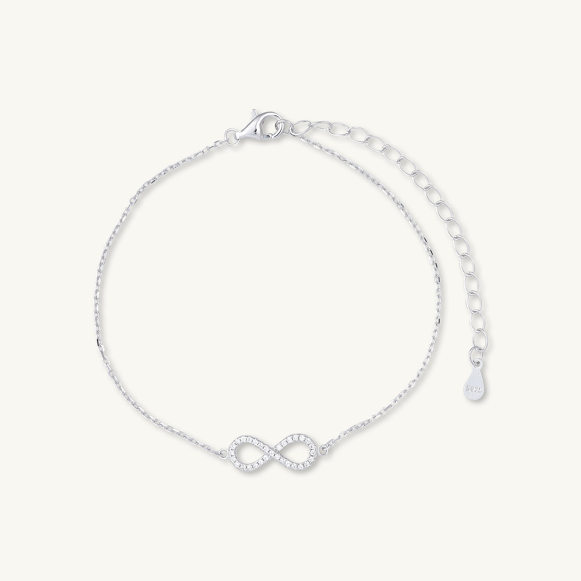 Infinity Sapphire Chain Bracelet