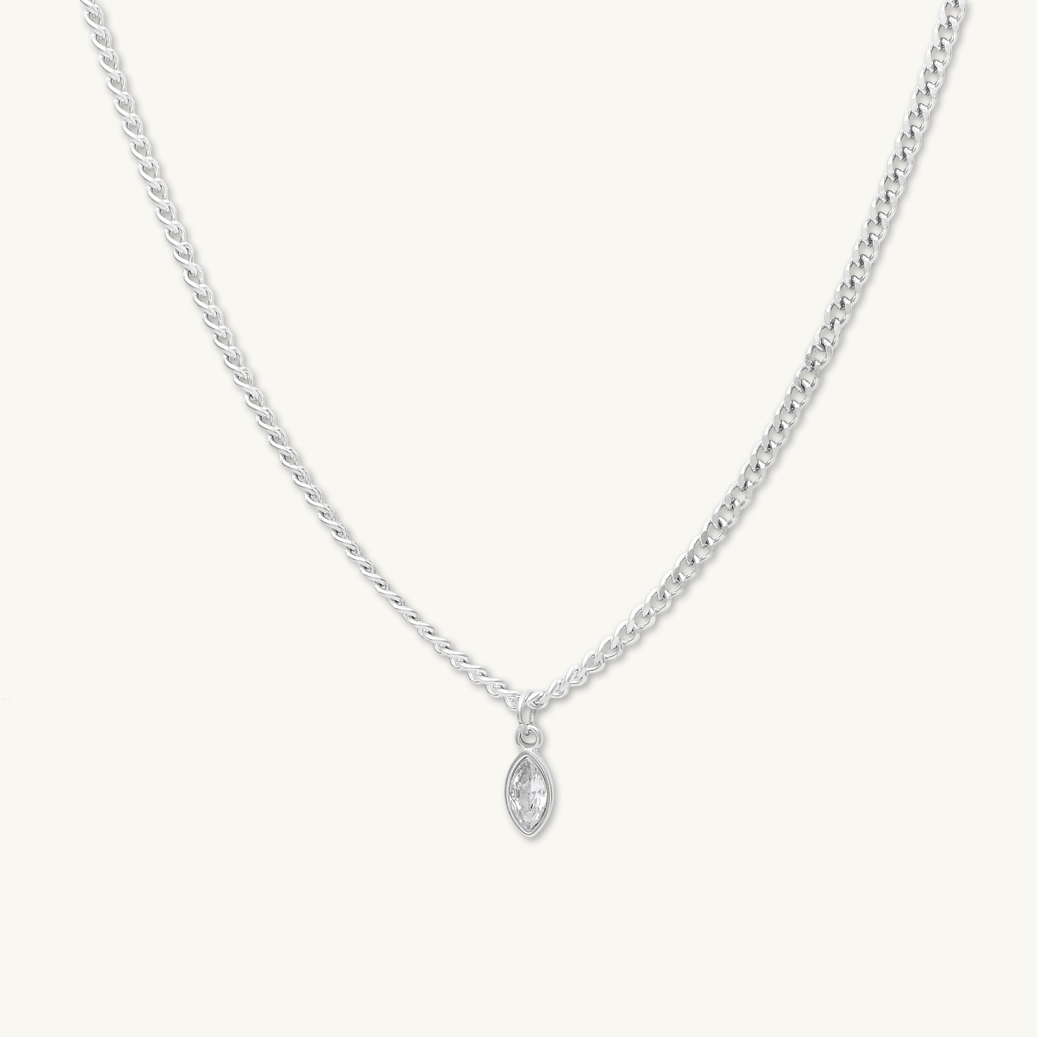 Cuban Marquise Eye Chain Necklace