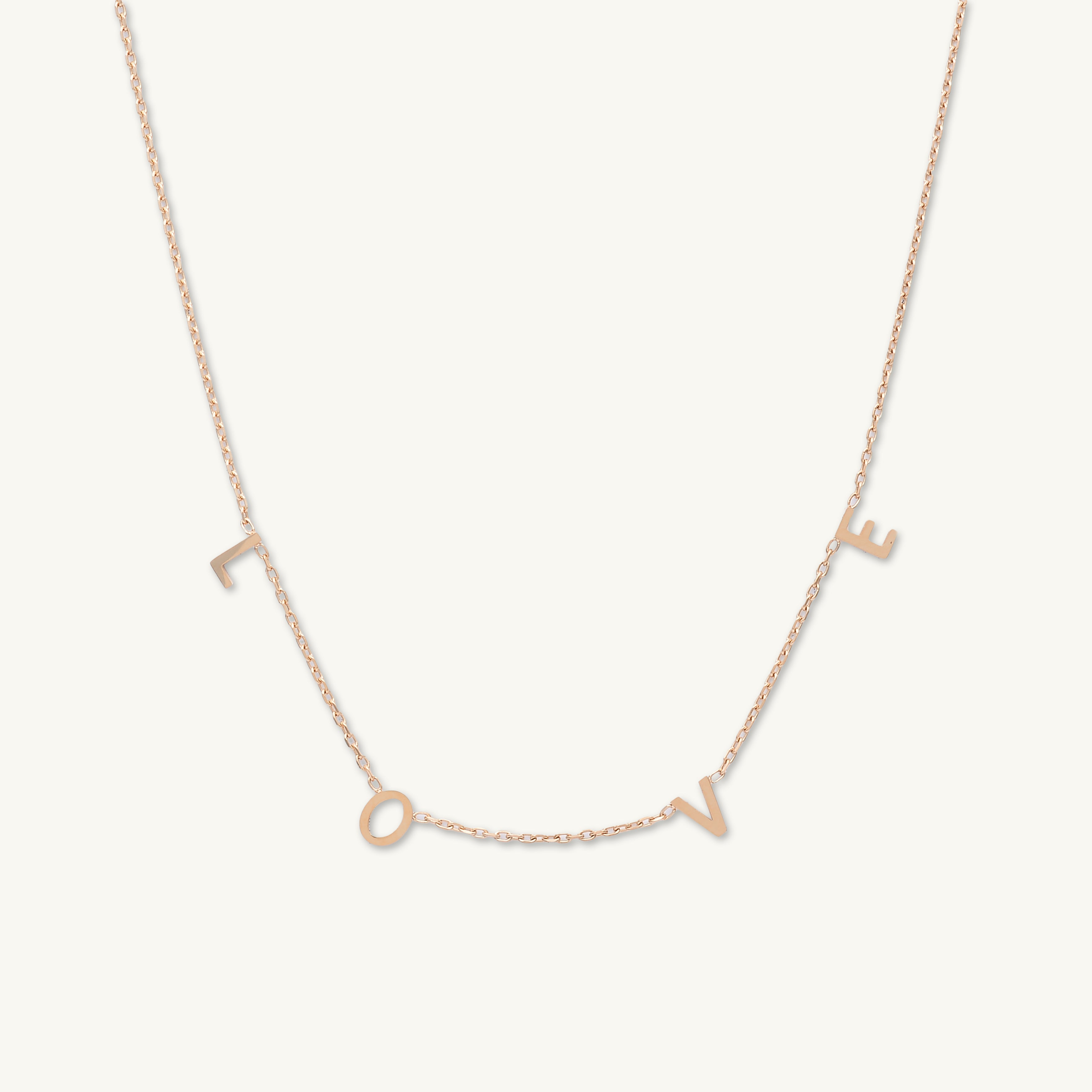 LOVE Letter Chain Necklace