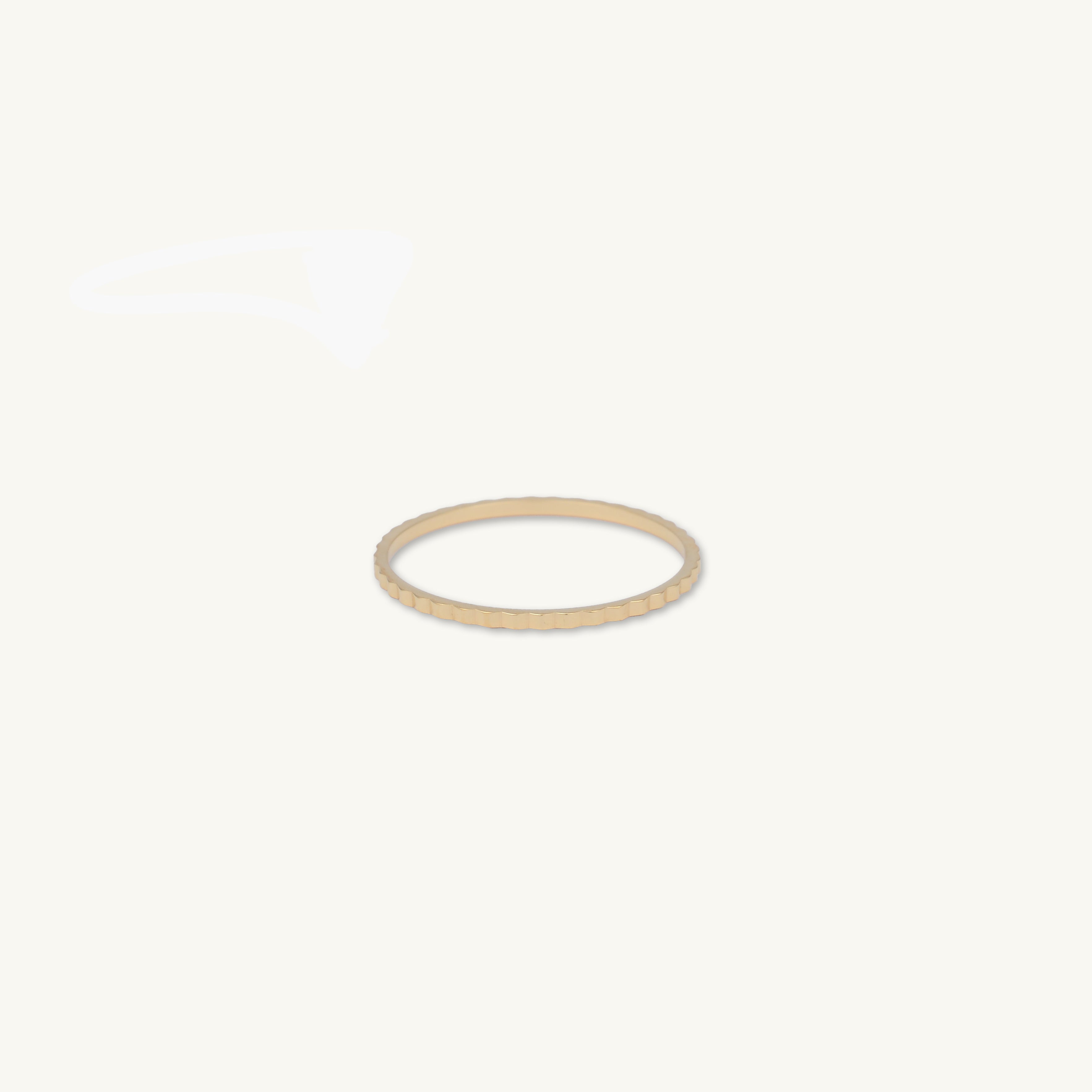 Thin Ridge Stacker Ring