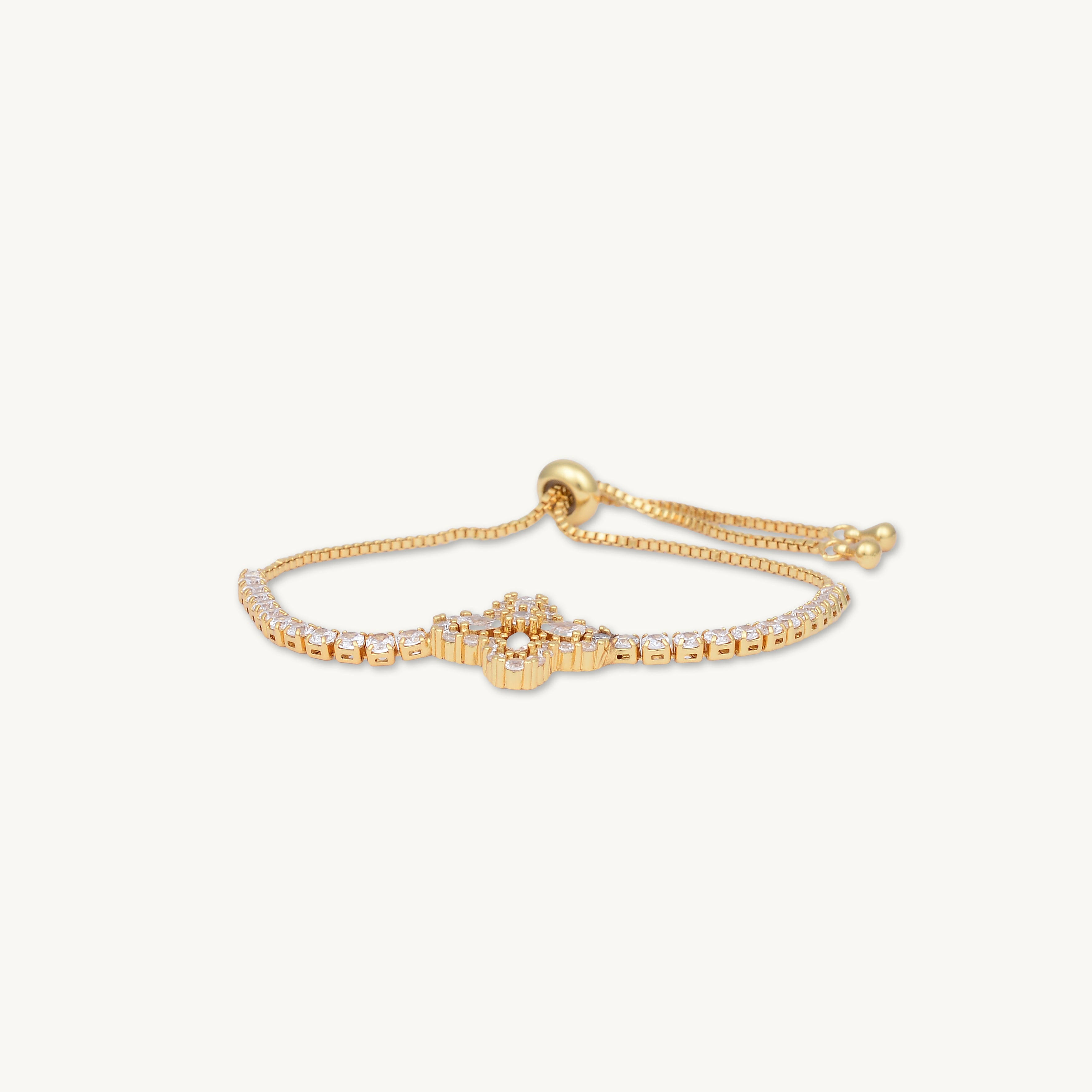 Clover Tennis Chain Bracelet