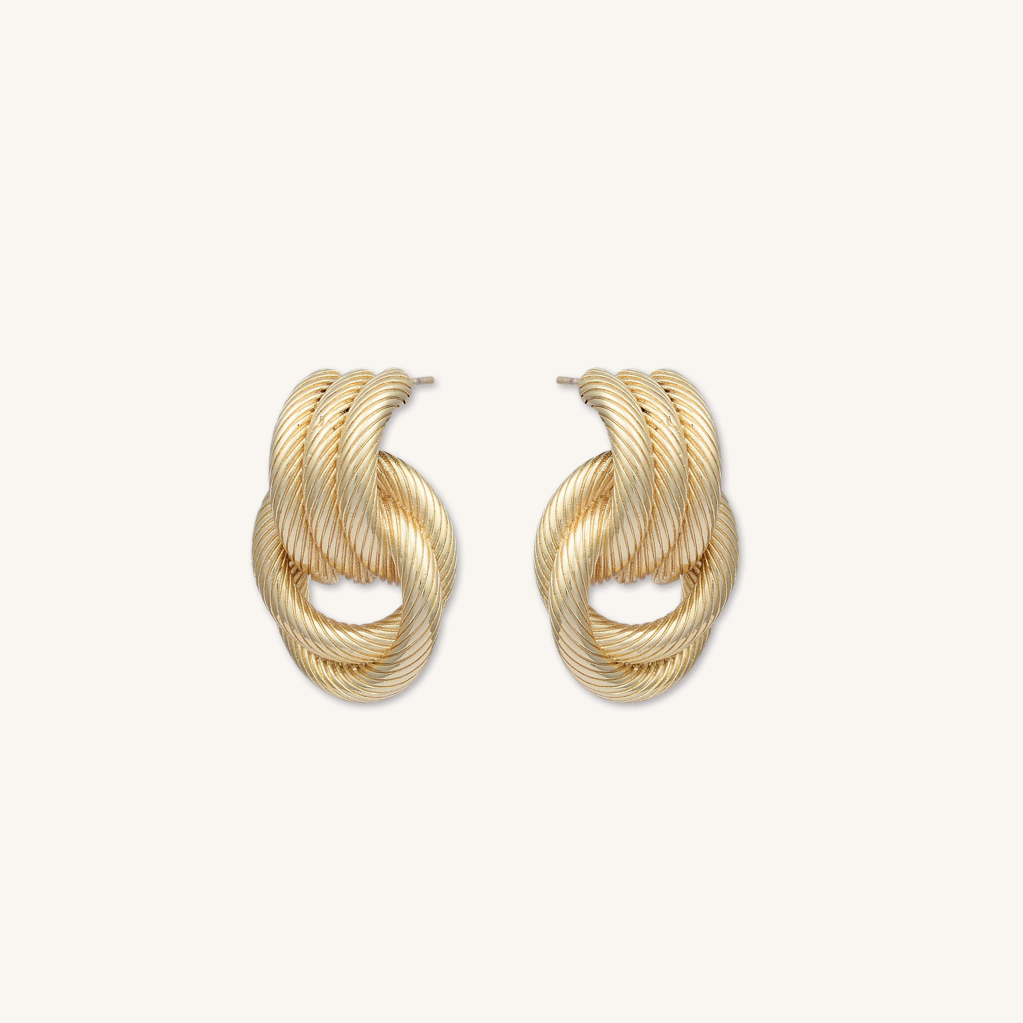 Nadia Twist Loop Statement Stud Earrings