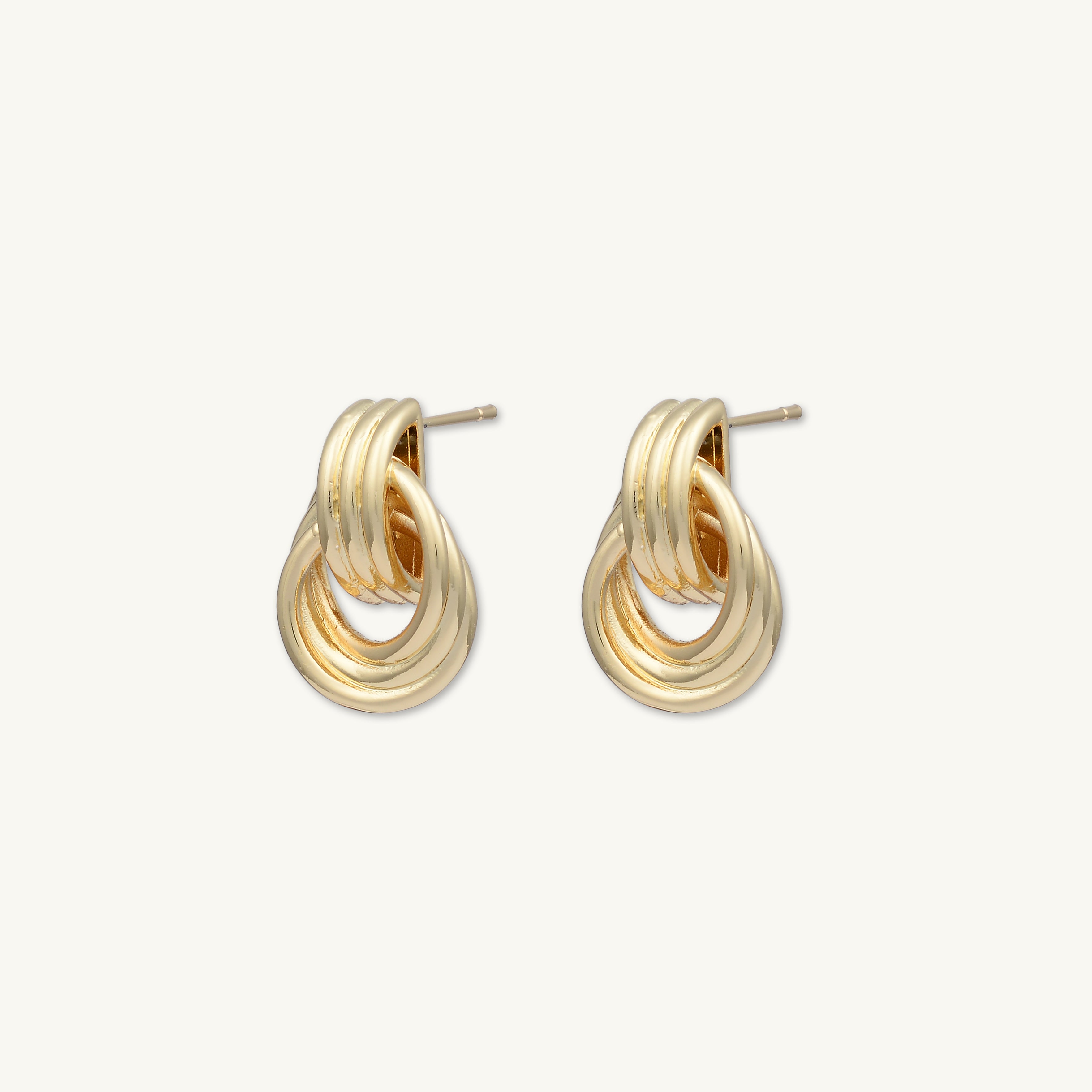 Nadia Small Loop Statement Earrings