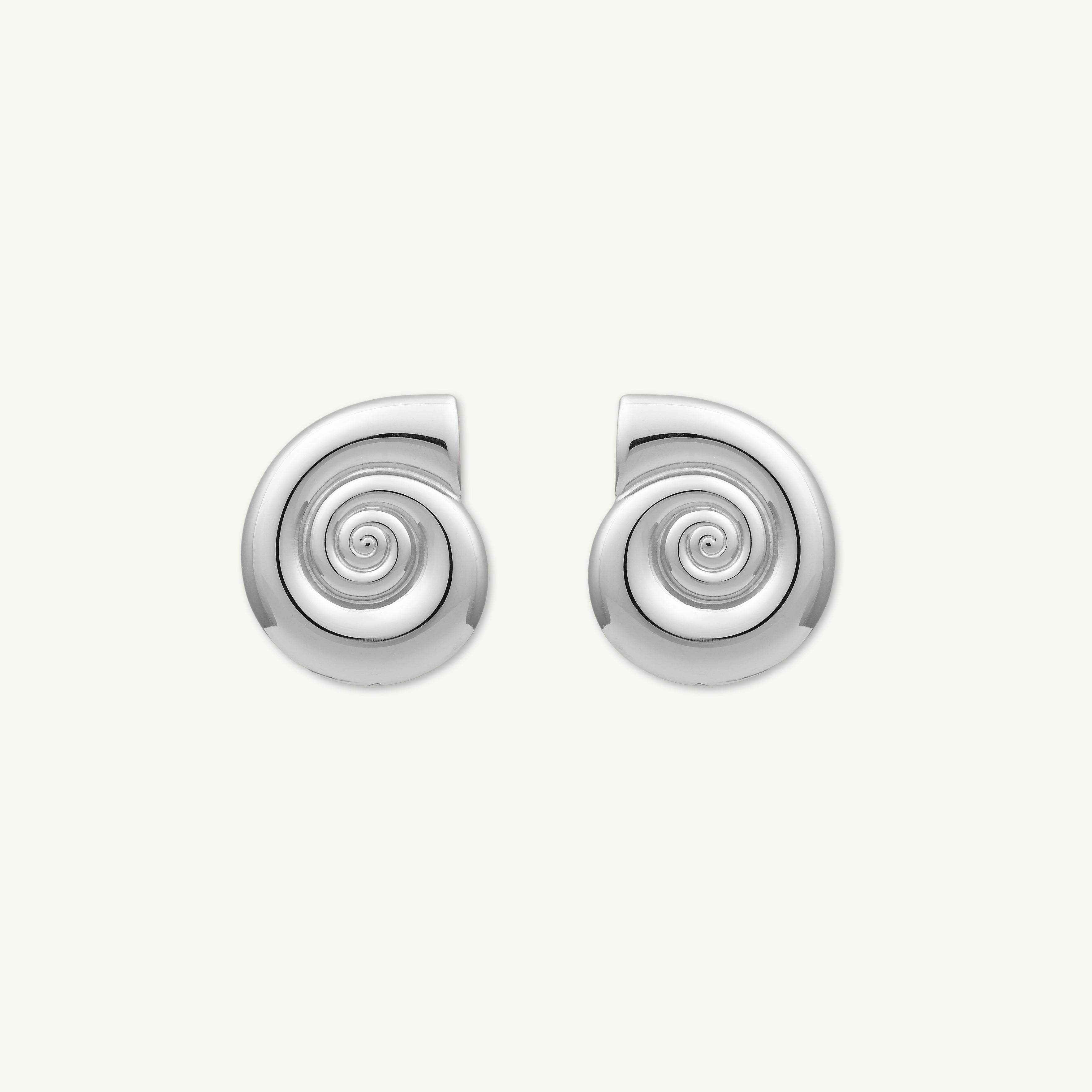 Shell Statement Stud Earrings