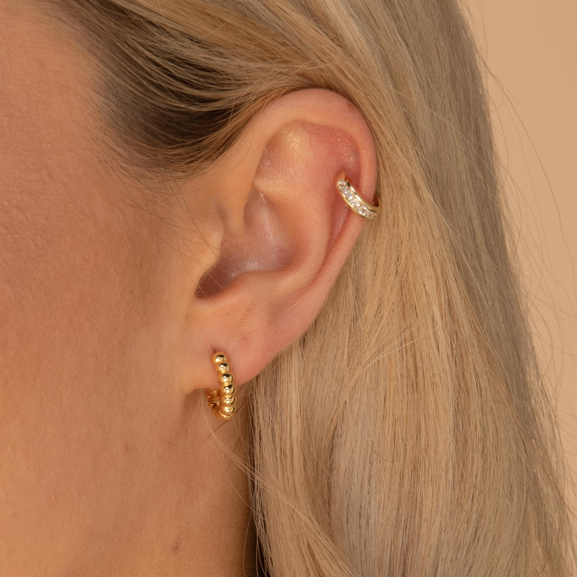 Single Sapphire Ear Cuff