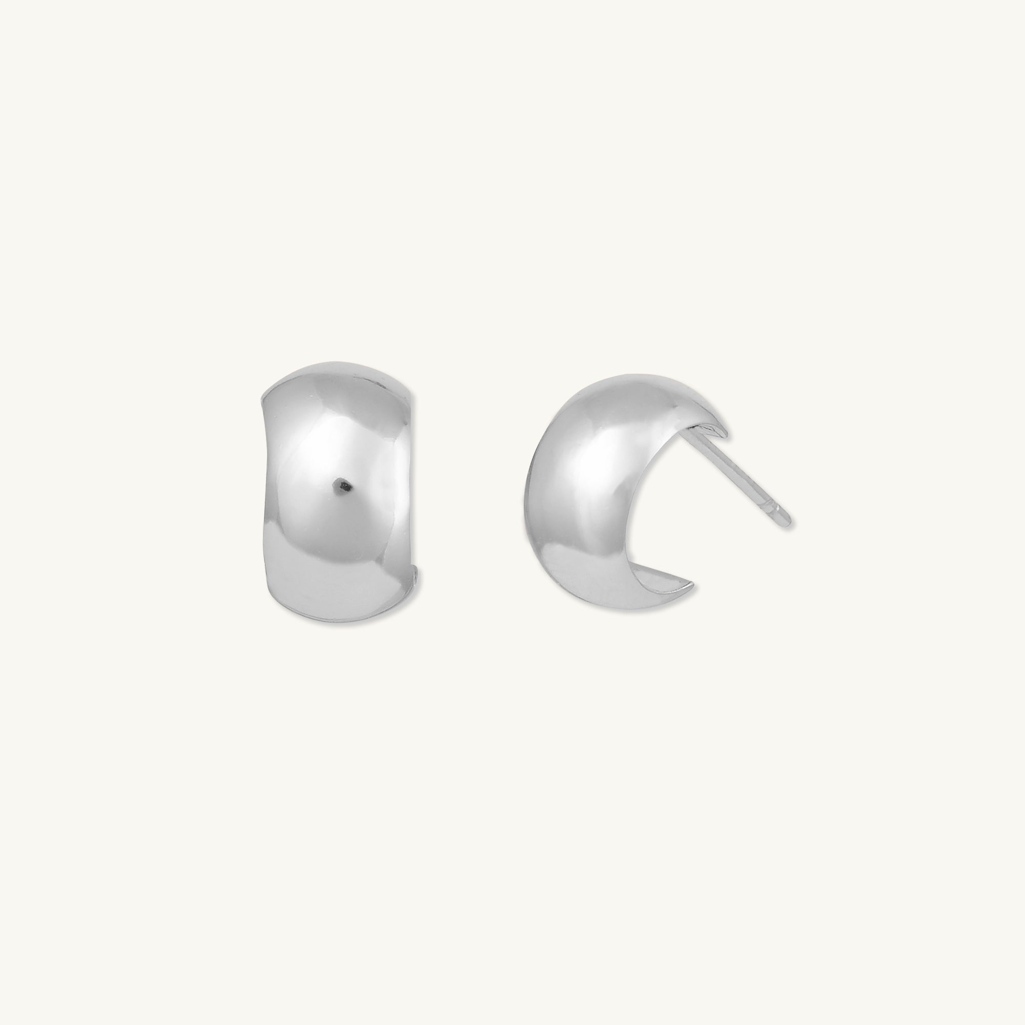 Classic Thick Huggie Earrings - Camile & Stone