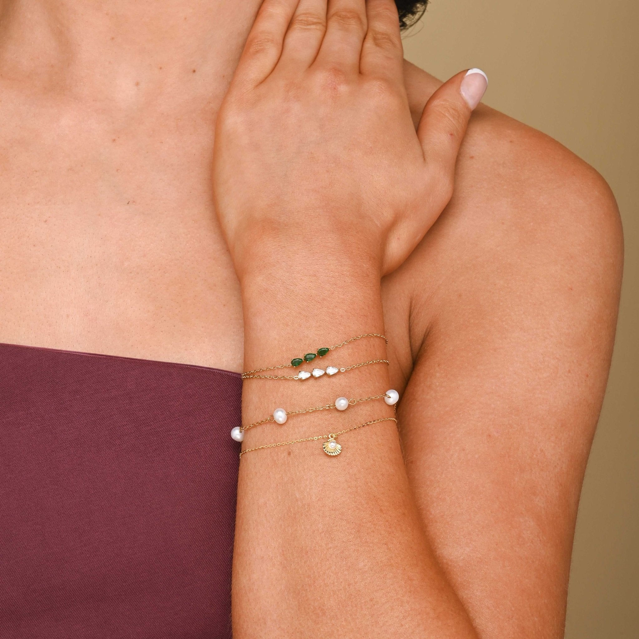 Freshwater Pearl Station Bracelet - Camile & Stone