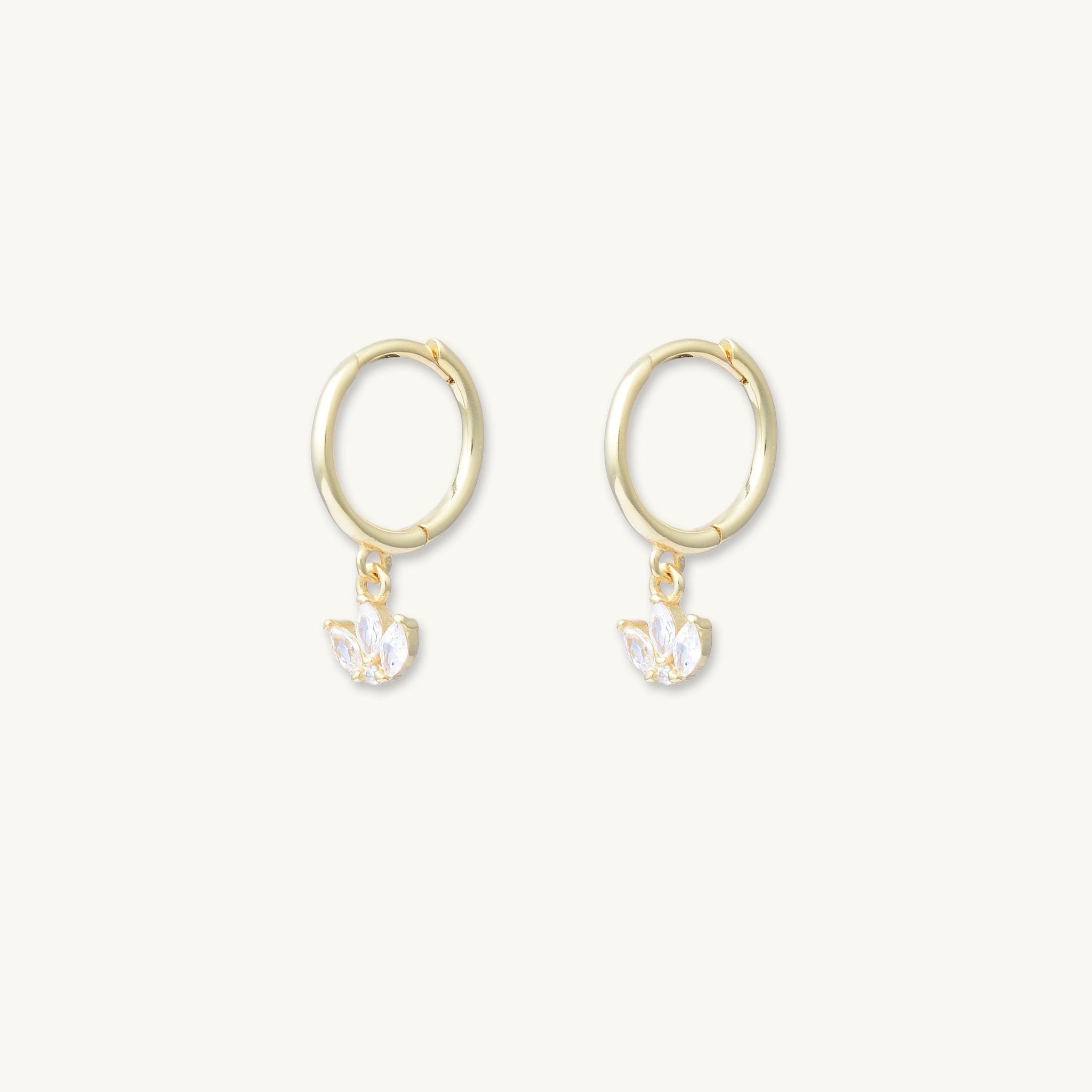 Growth Lotus Dangling Earrings - Camile & Stone