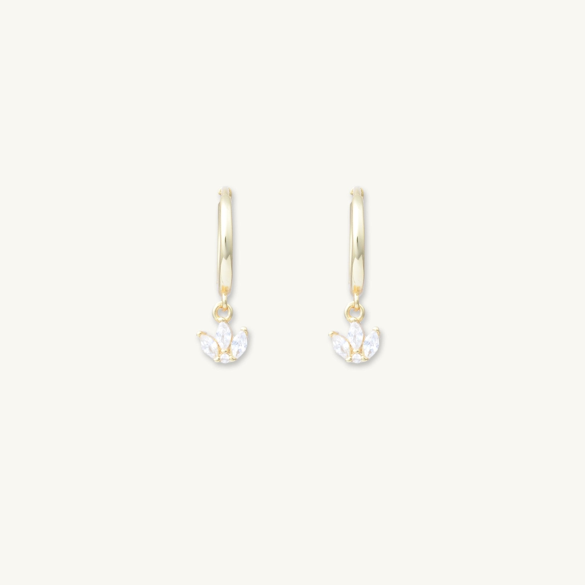 Growth Lotus Dangling Earrings - Camile & Stone