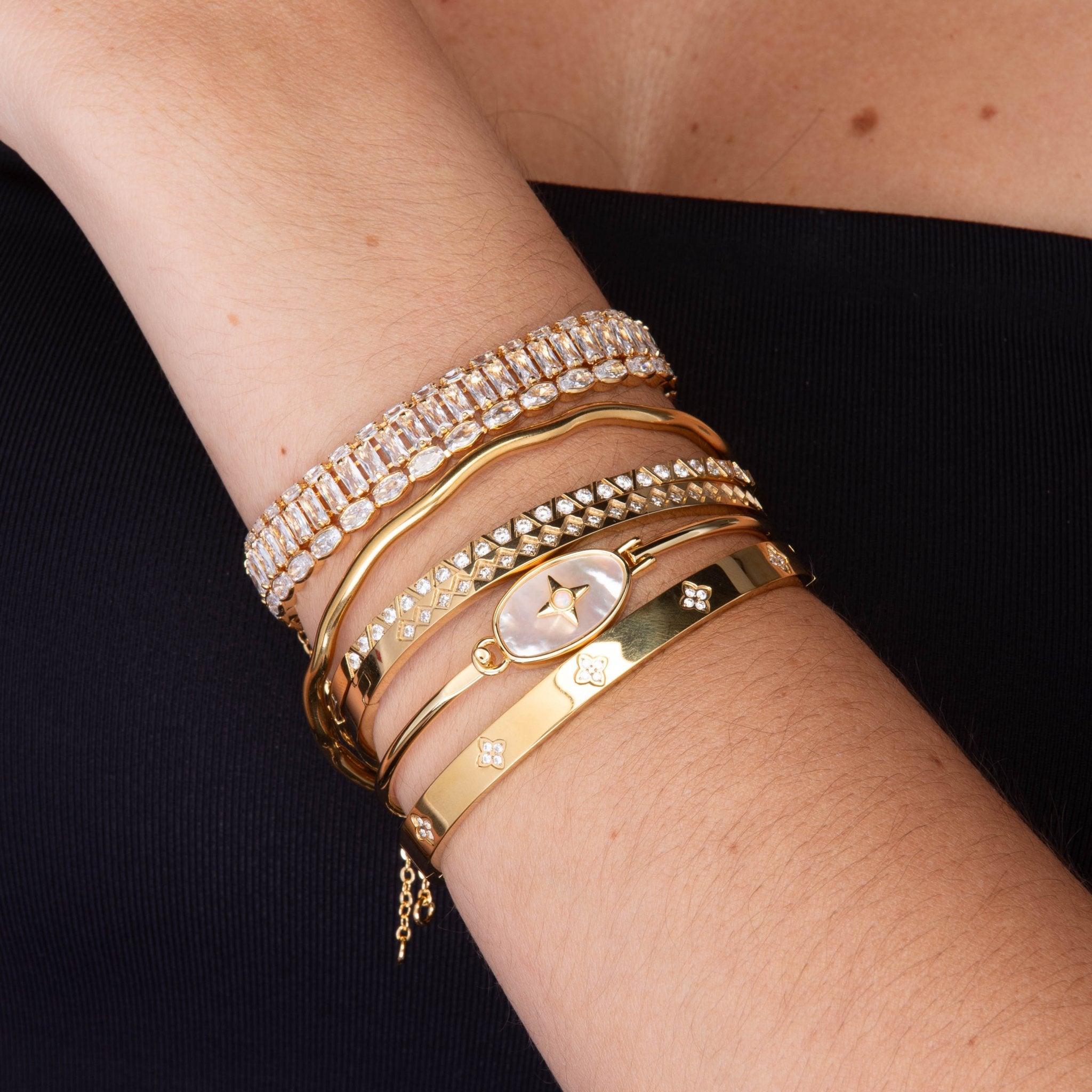 Mason Baguette Tennis Zirconia Bracelet - Camile & Stone