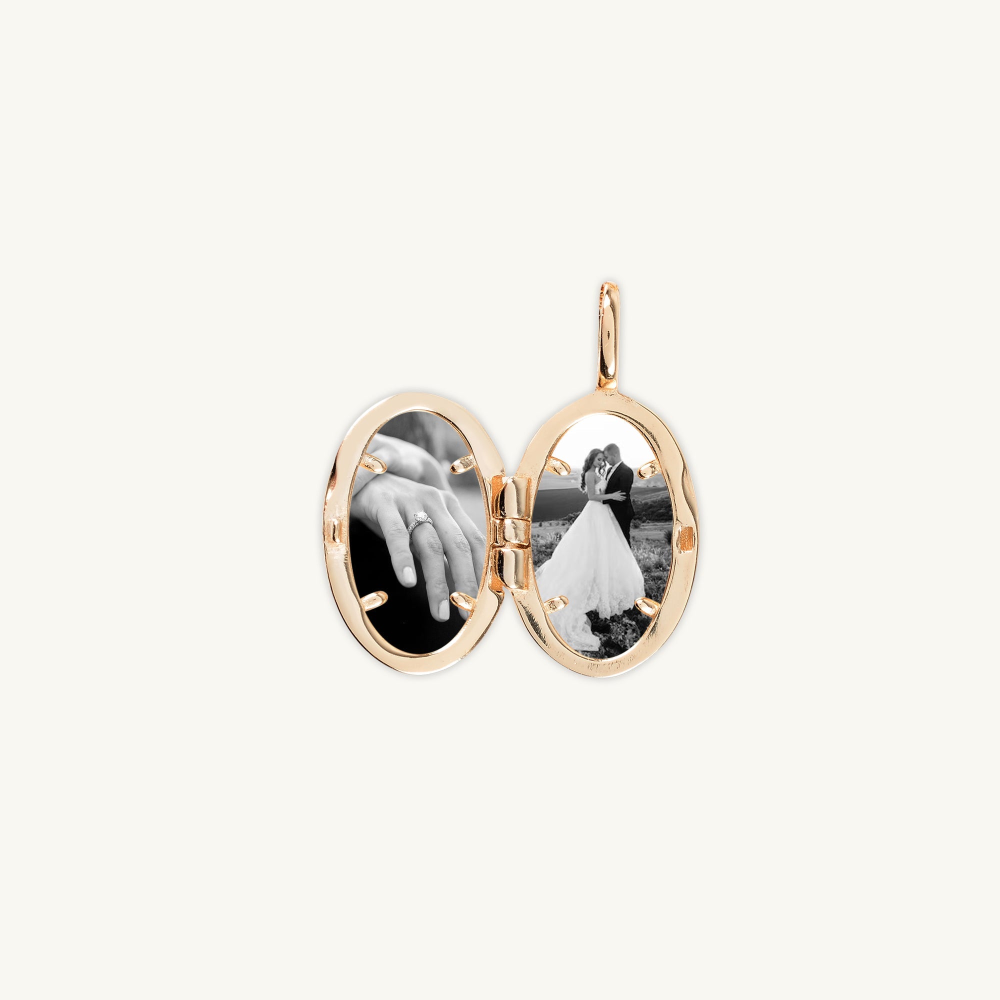 North Star Oval Photo Locket Necklace - Camile & Stone