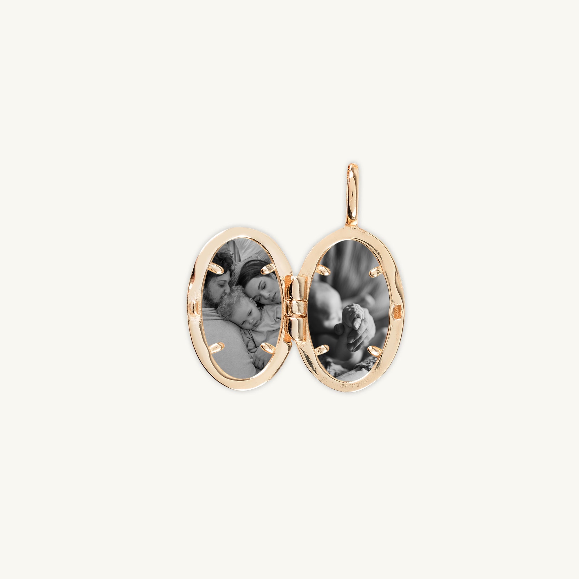 North Star Oval Photo Locket Necklace - Camile & Stone