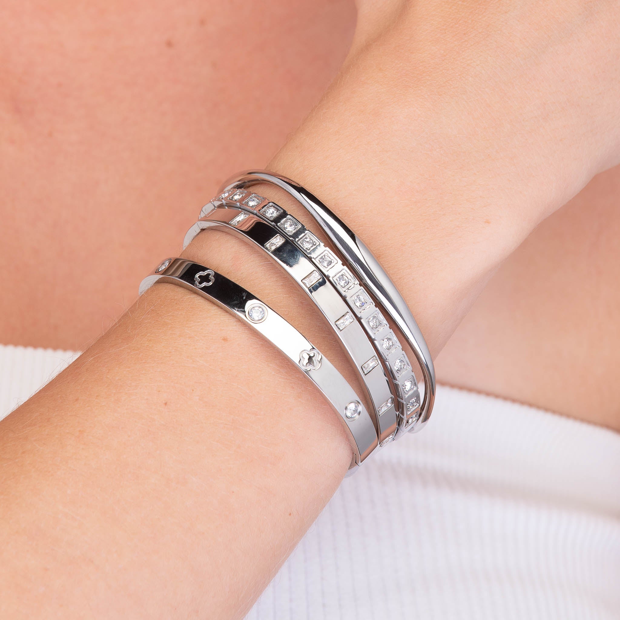 Swirl Open Cuff Bangle - Camile & Stone