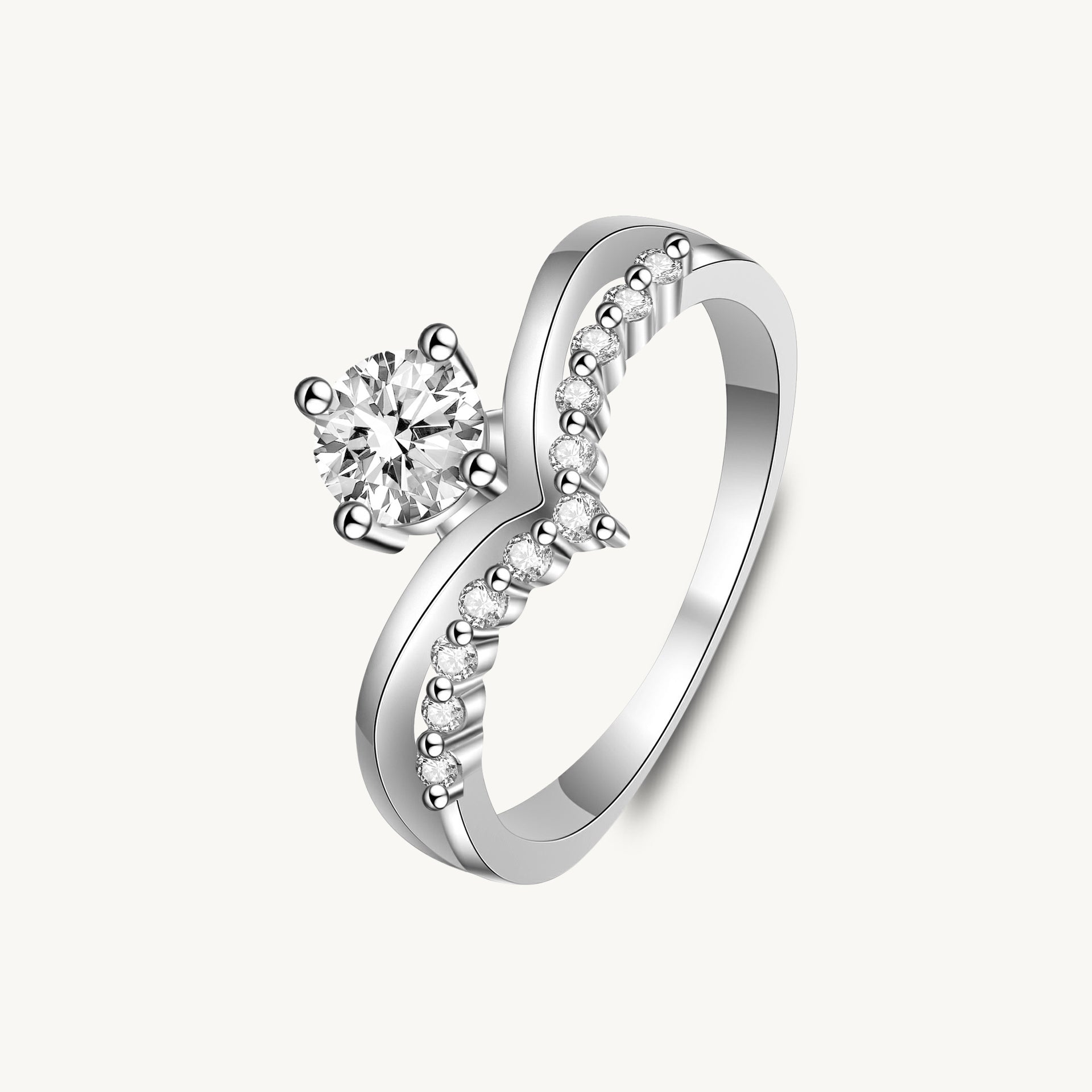 The June Emerald Moissanite Diamond Engagement Ring - Camile & Stone