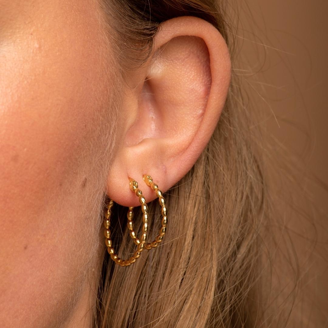 Classic Ball Hoop Earrings