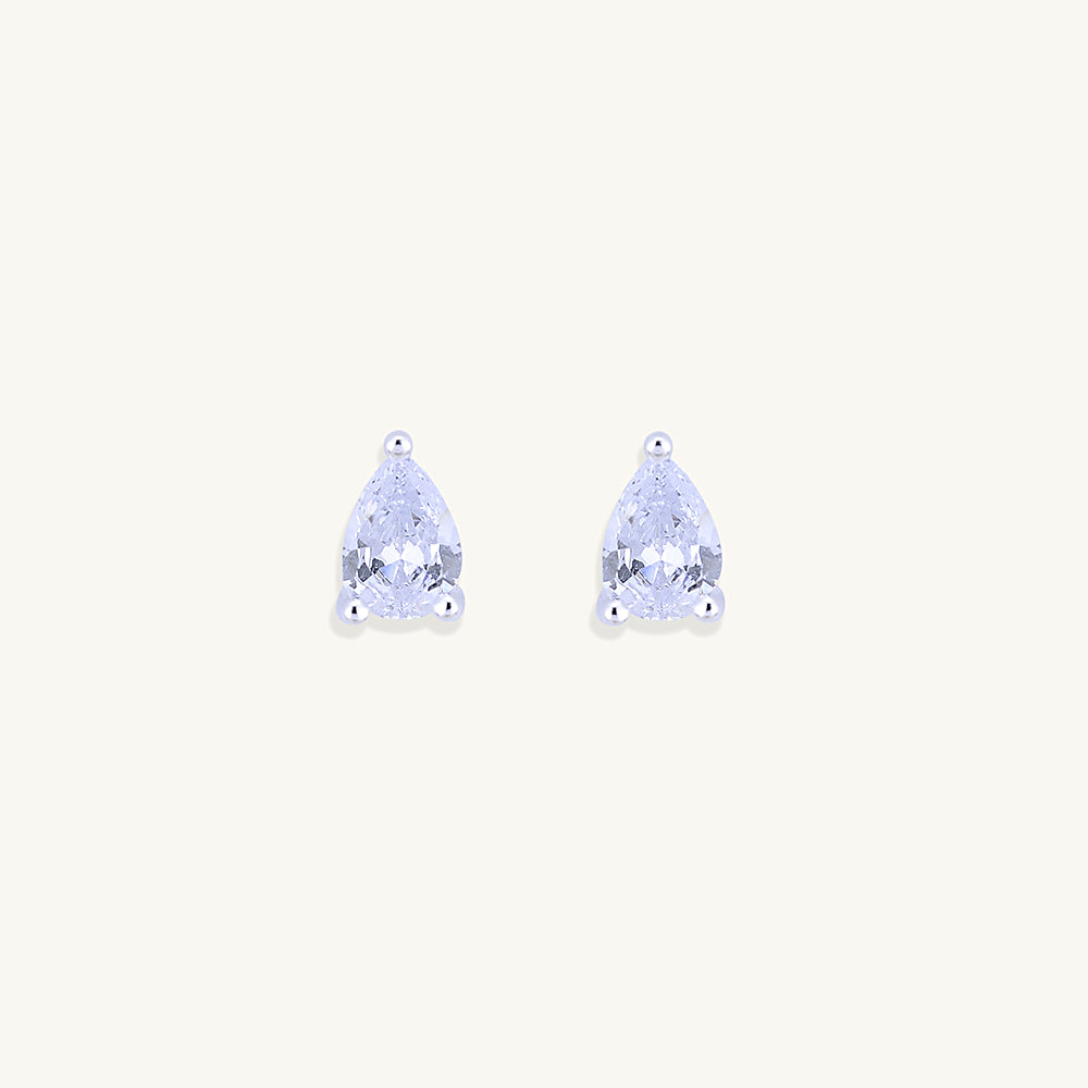 Pear Sapphire Stud Earrings