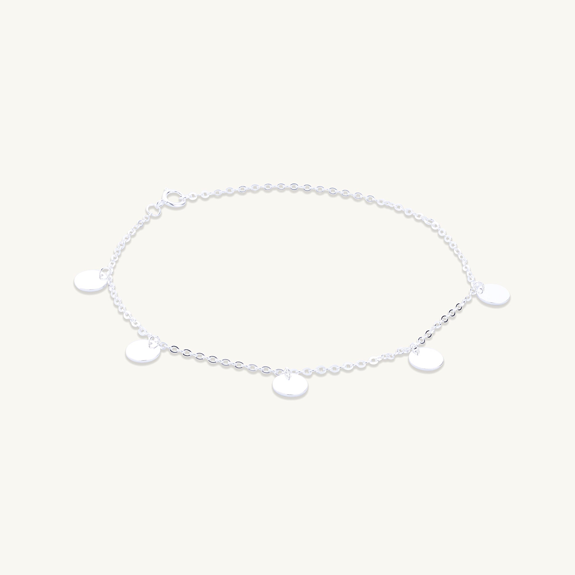 Disc Chain Stacking Bracelet