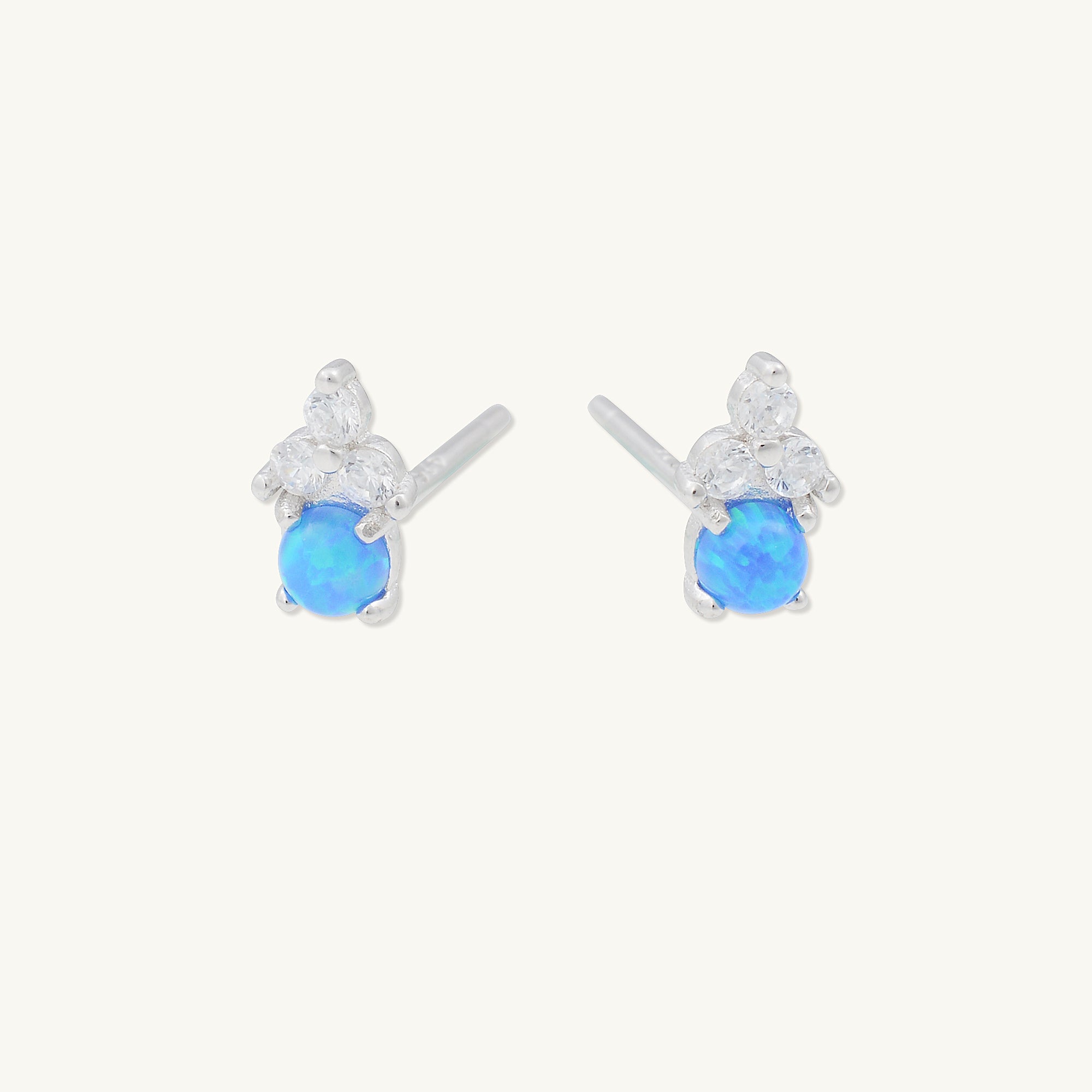 Lotus Opal Sapphire Earrings