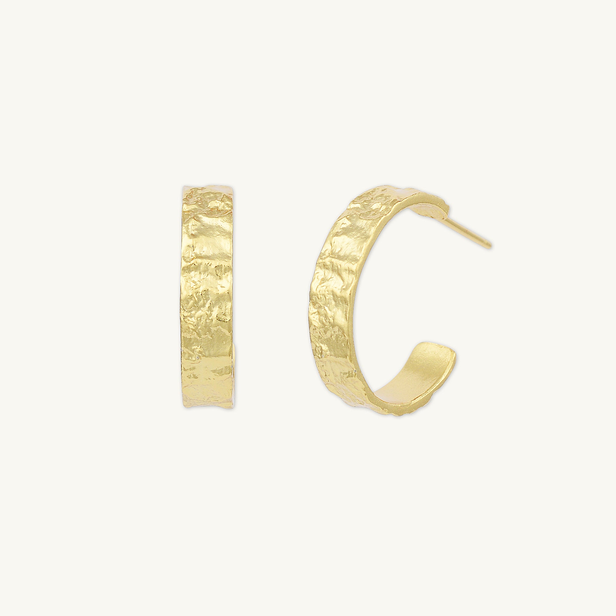 Molten Statement Huggie Earrings