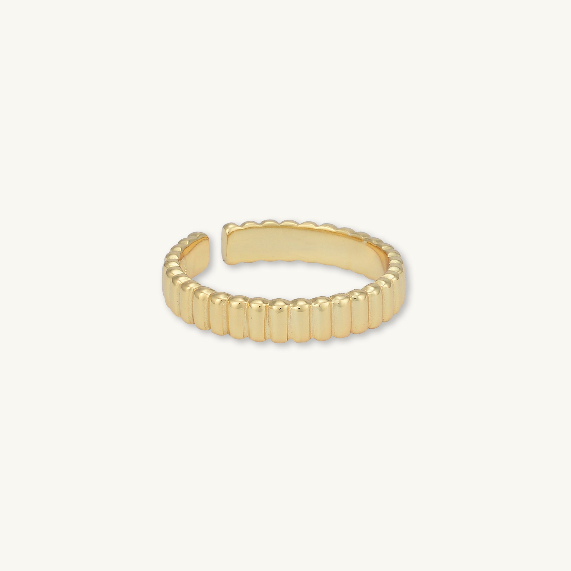 Ridges Open Adjustable Ring