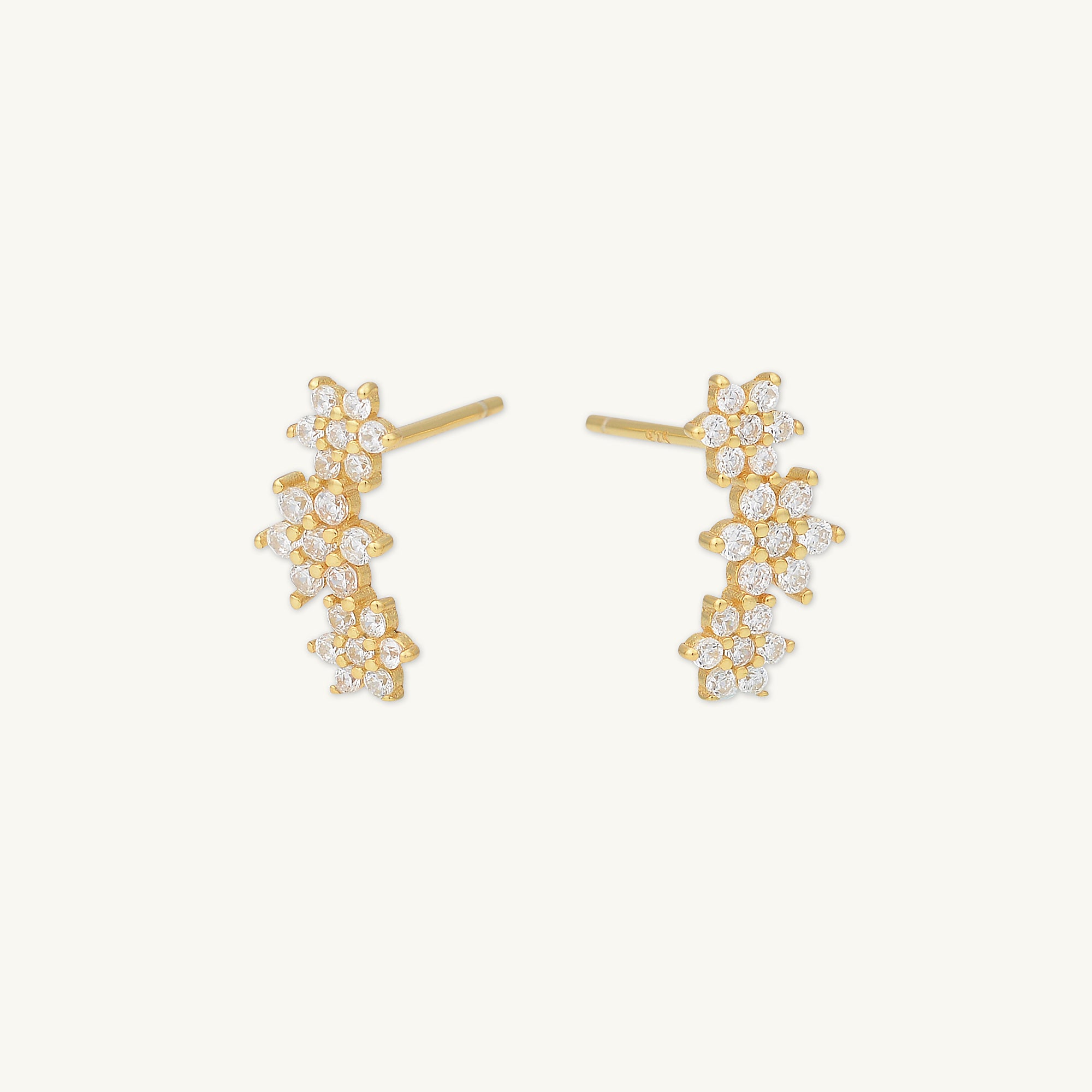 Daisy Cluster Sapphire Earrings