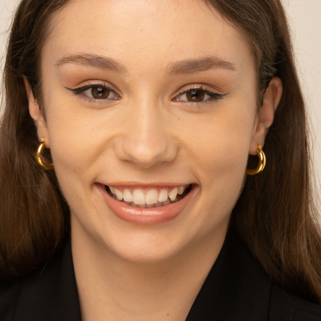 Thick Tube Hoop Earrings