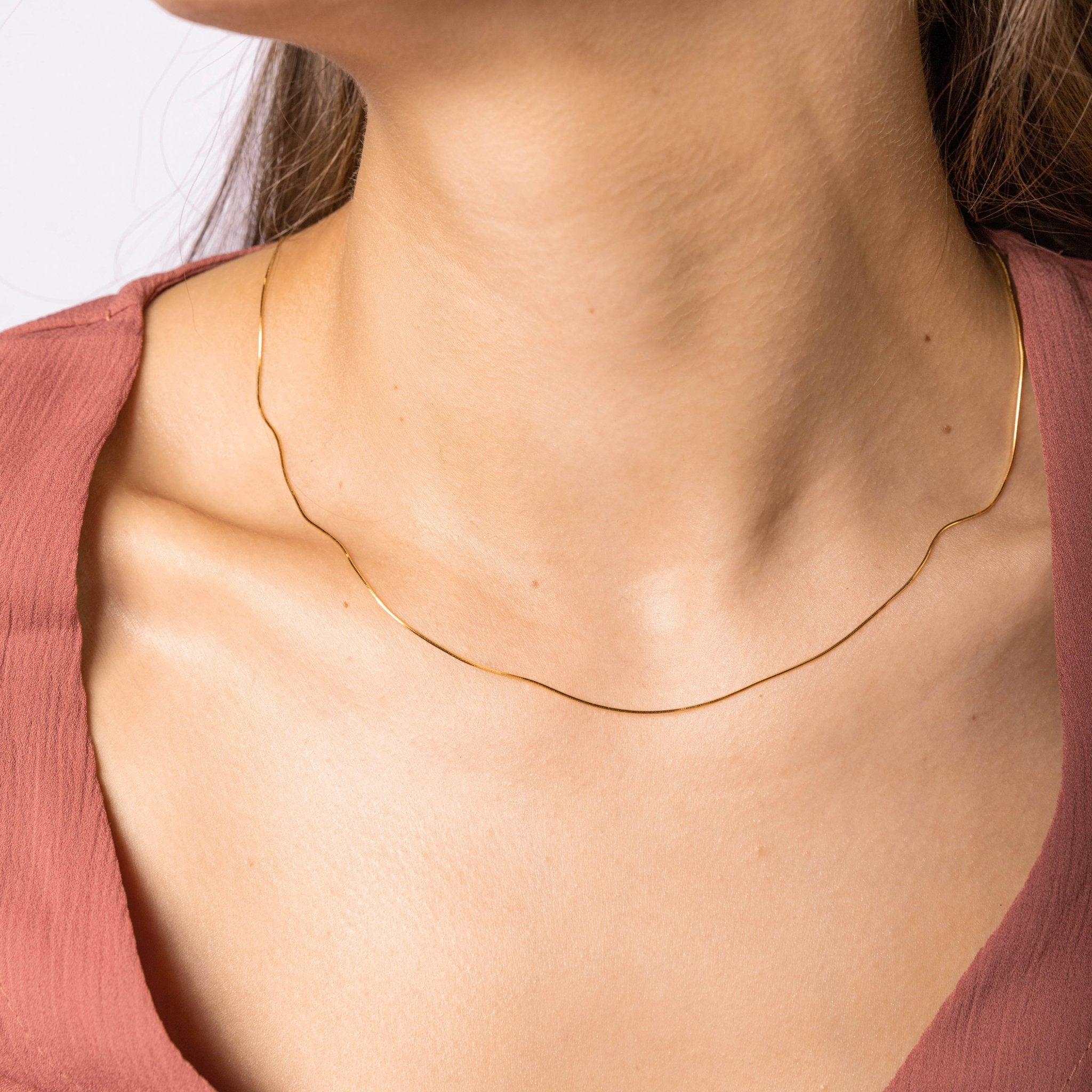 Classic Snake Chain Necklace - Camile & Stone