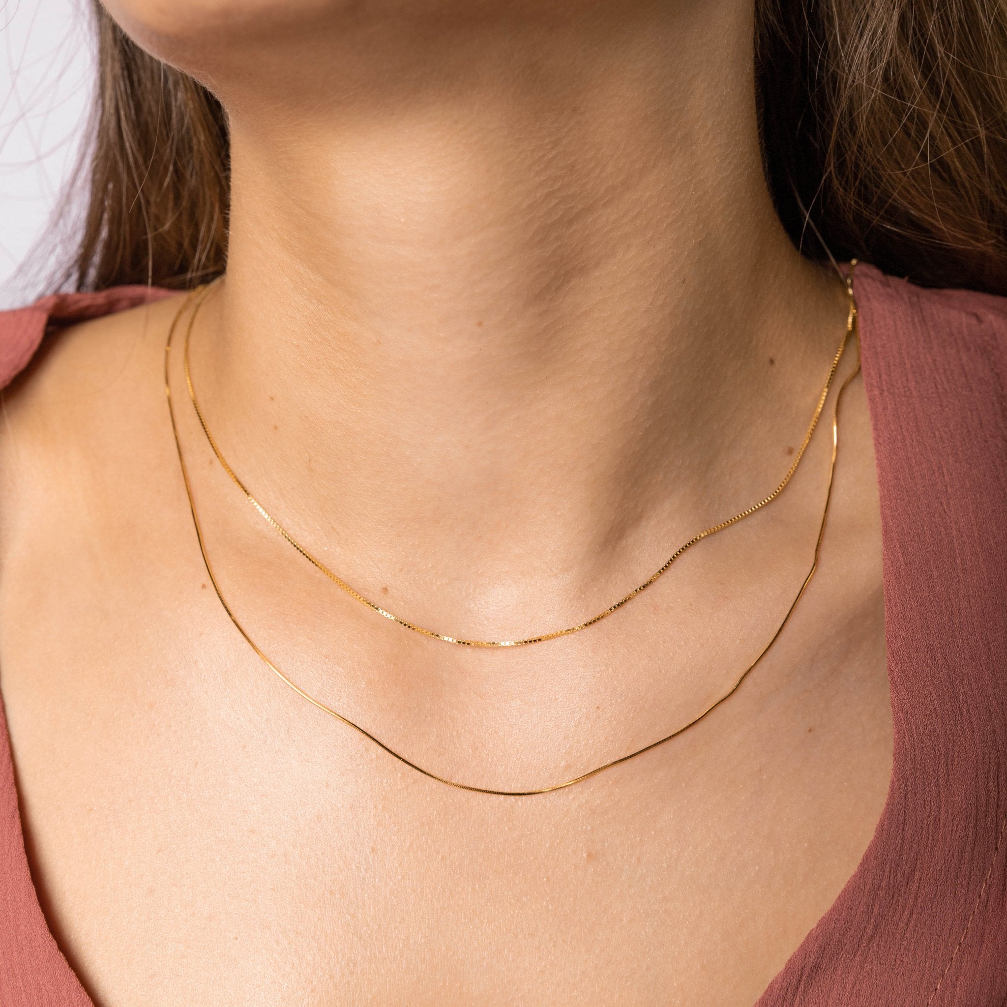 Classic Snake Chain Necklace - Camile & Stone