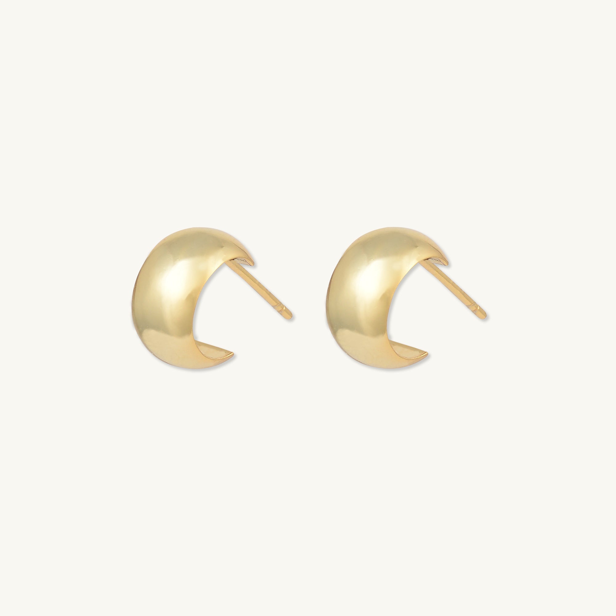 Classic Thick Huggie Earrings - Camile & Stone