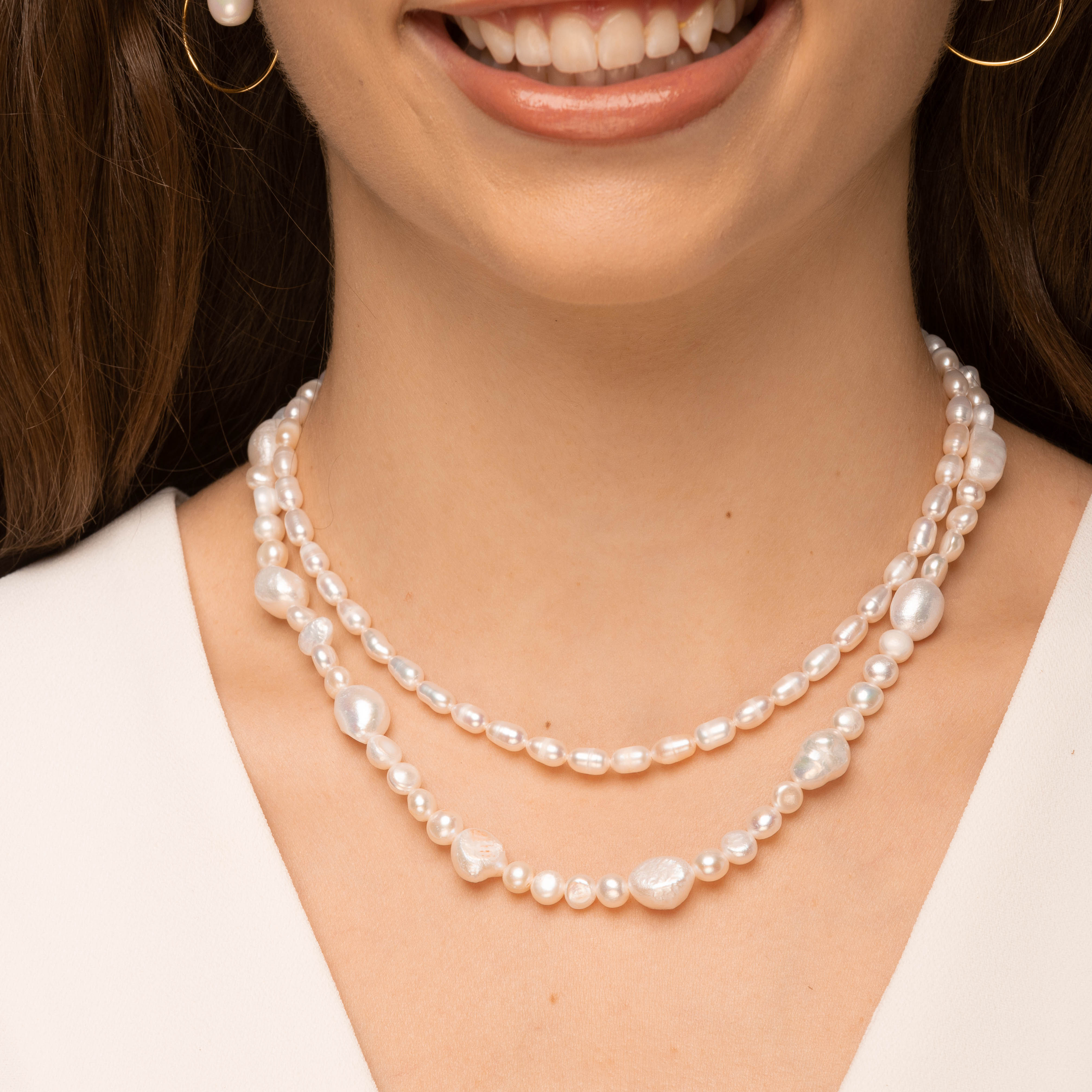 Classic Pearl Layering Necklace