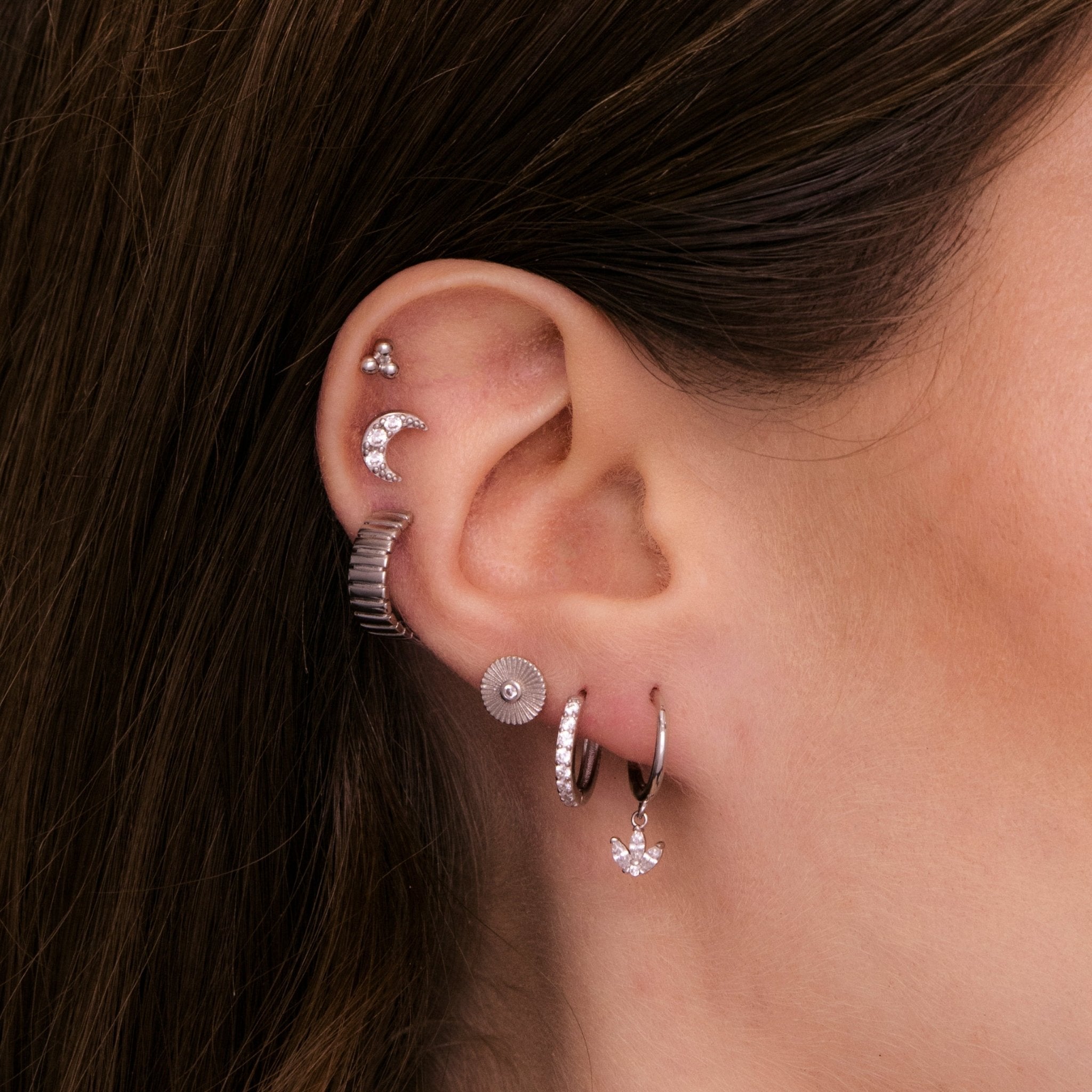Growth Lotus Dangling Earrings - Camile & Stone