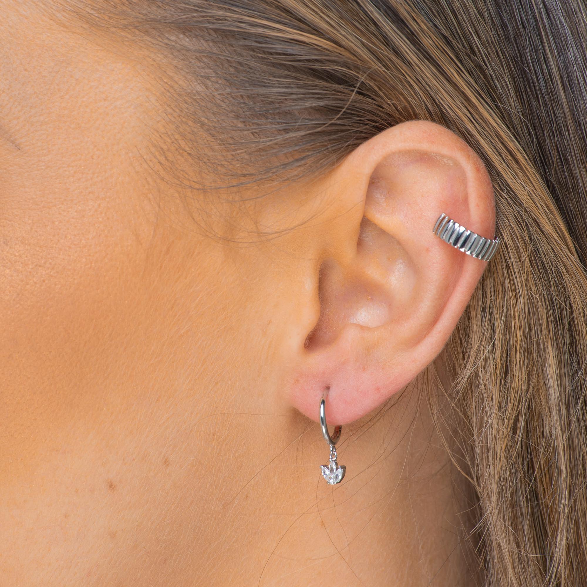 Growth Lotus Dangling Earrings - Camile & Stone