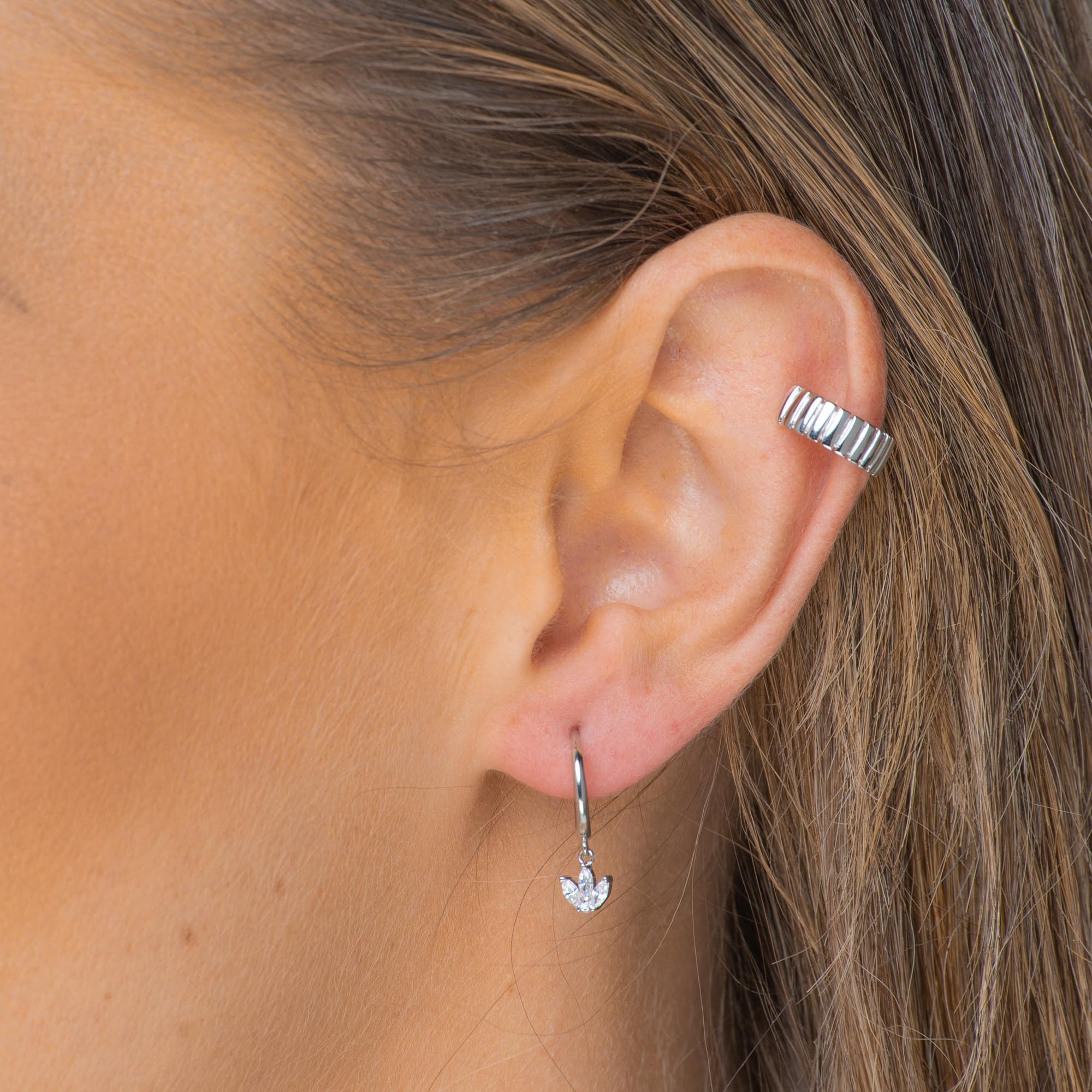Growth Lotus Dangling Earrings - Camile & Stone