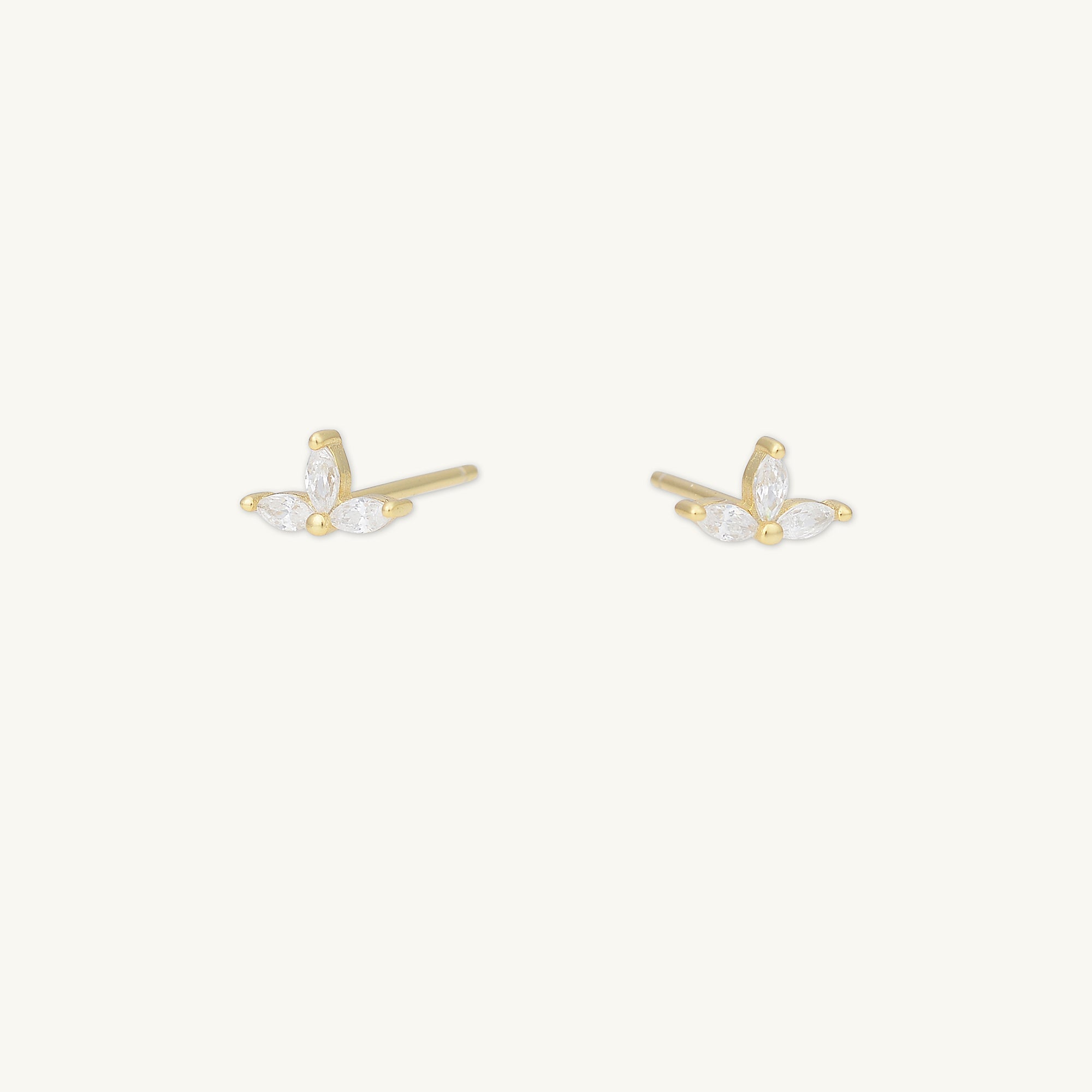 Marquise Lotus Sapphire Earrings - Camile & Stone