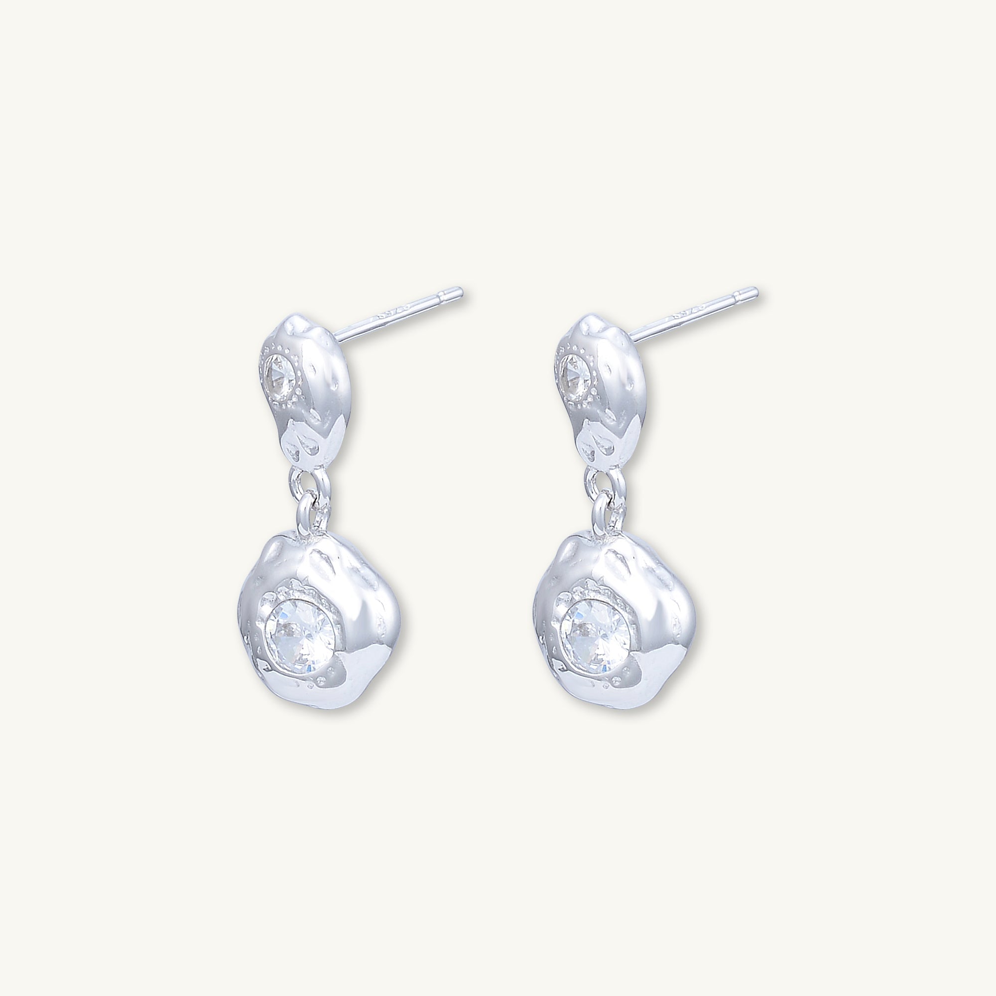 Molten Drop Sapphire Stud Earrings - Camile & Stone