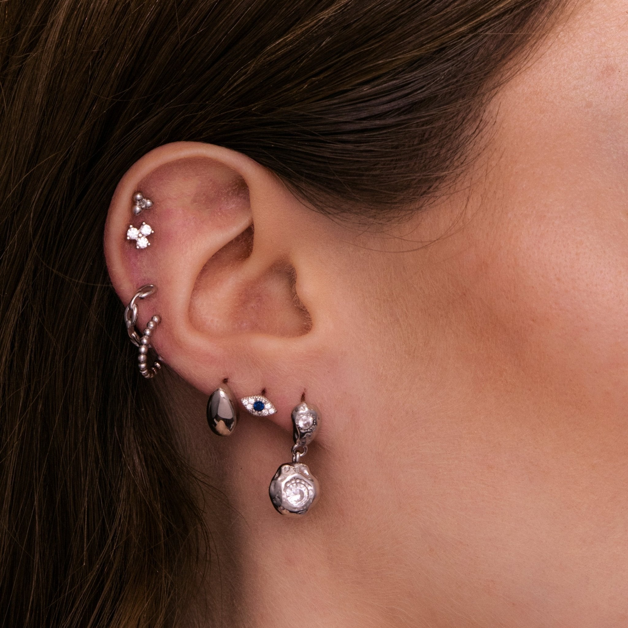 Molten Drop Sapphire Stud Earrings - Camile & Stone