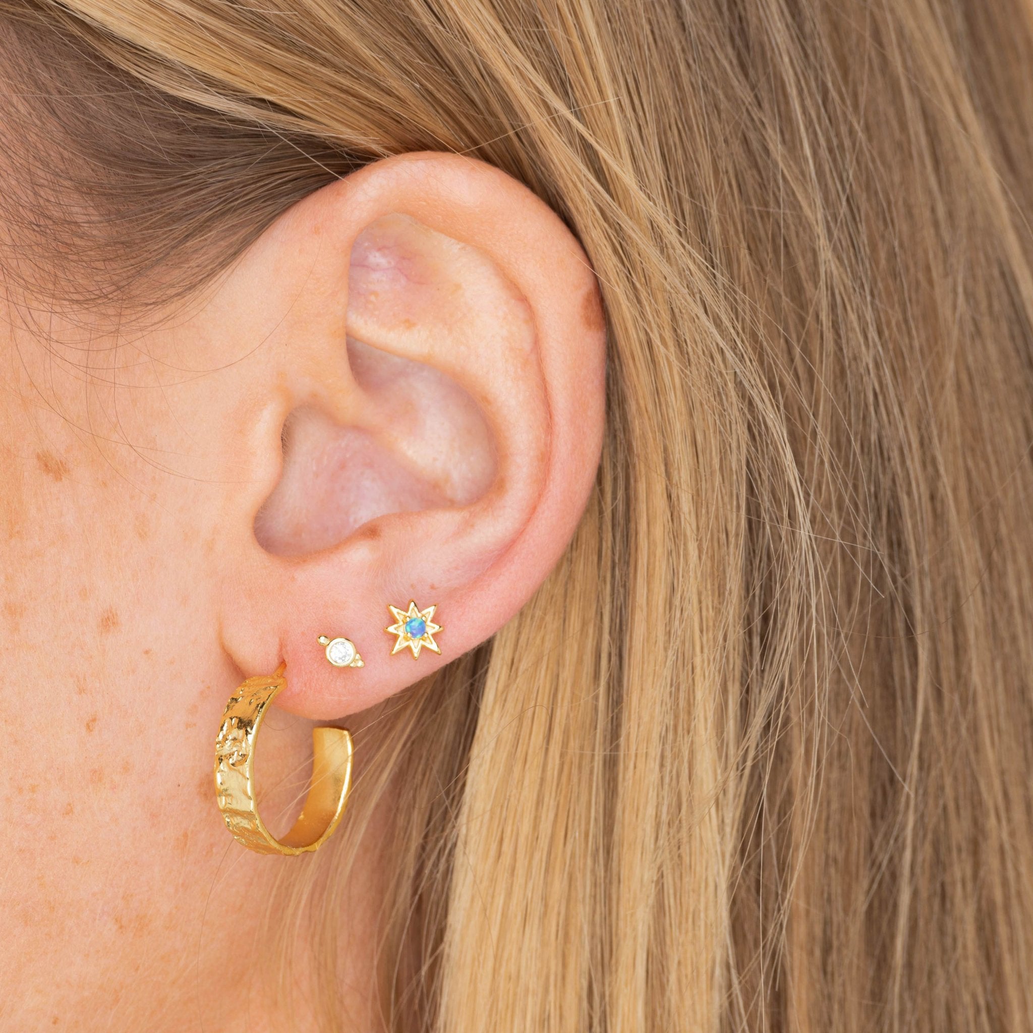 Molten Statement Hoop Earrings - Camile & Stone