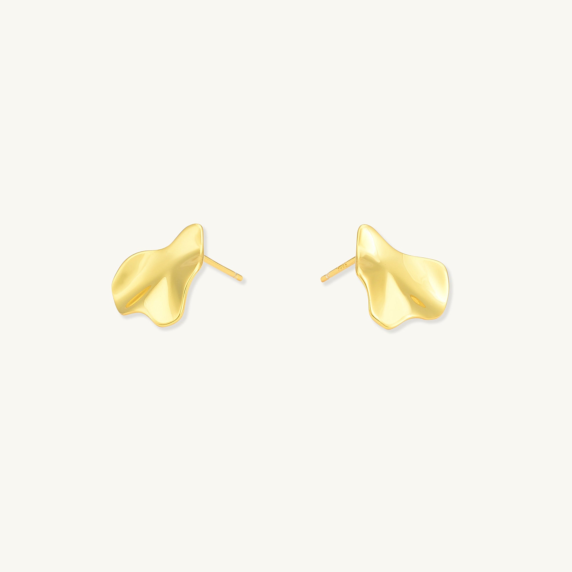 Molten Textured Stud Earrings - Camile & Stone