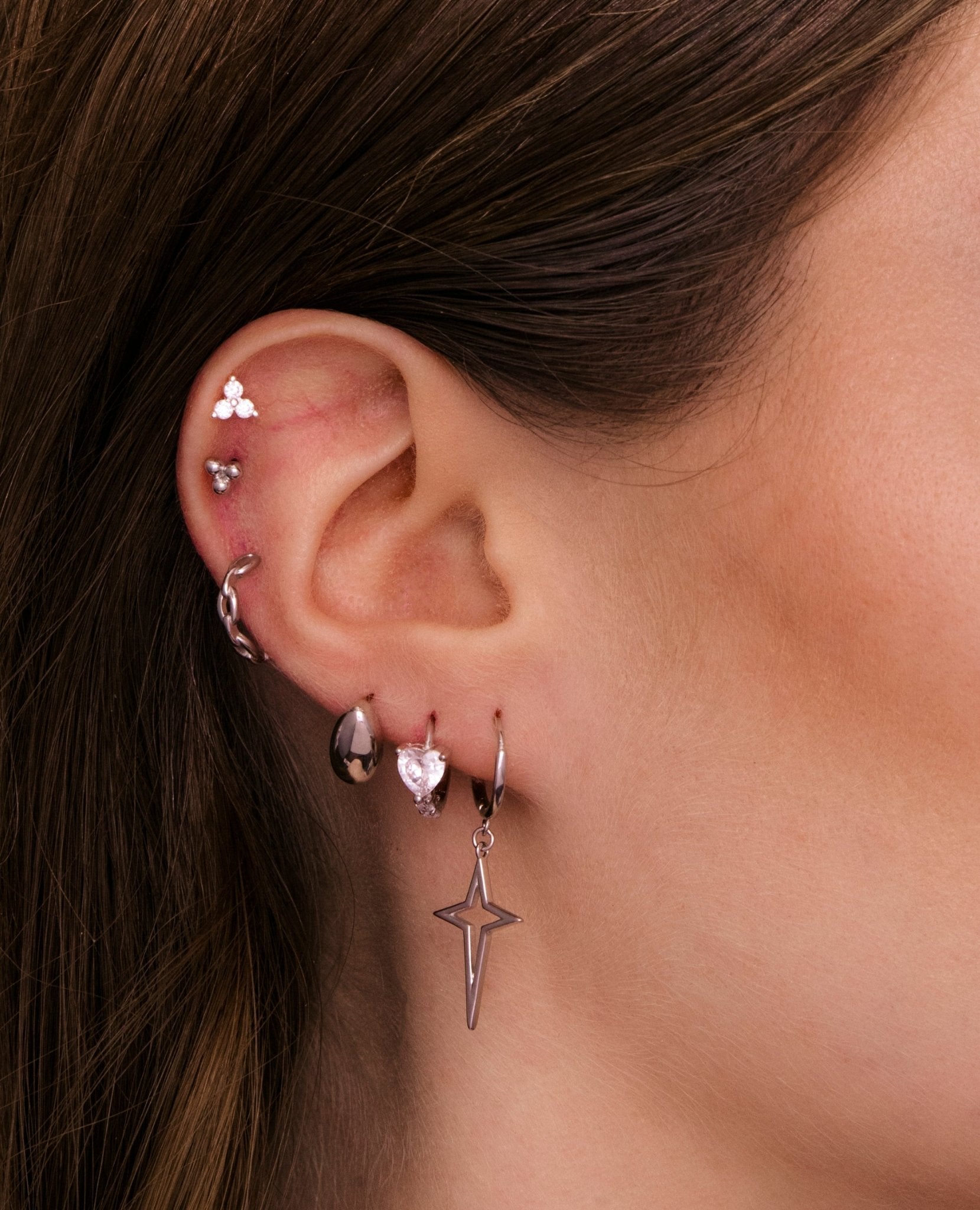 Tiny Lotus Ball Stud Earrings - Camile & Stone